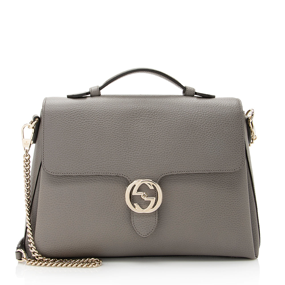 Gucci Canvas Top Handle Shoulder Bag