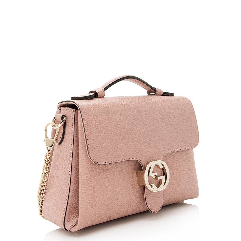 Gucci Leather Top Handle Shoulder Bag