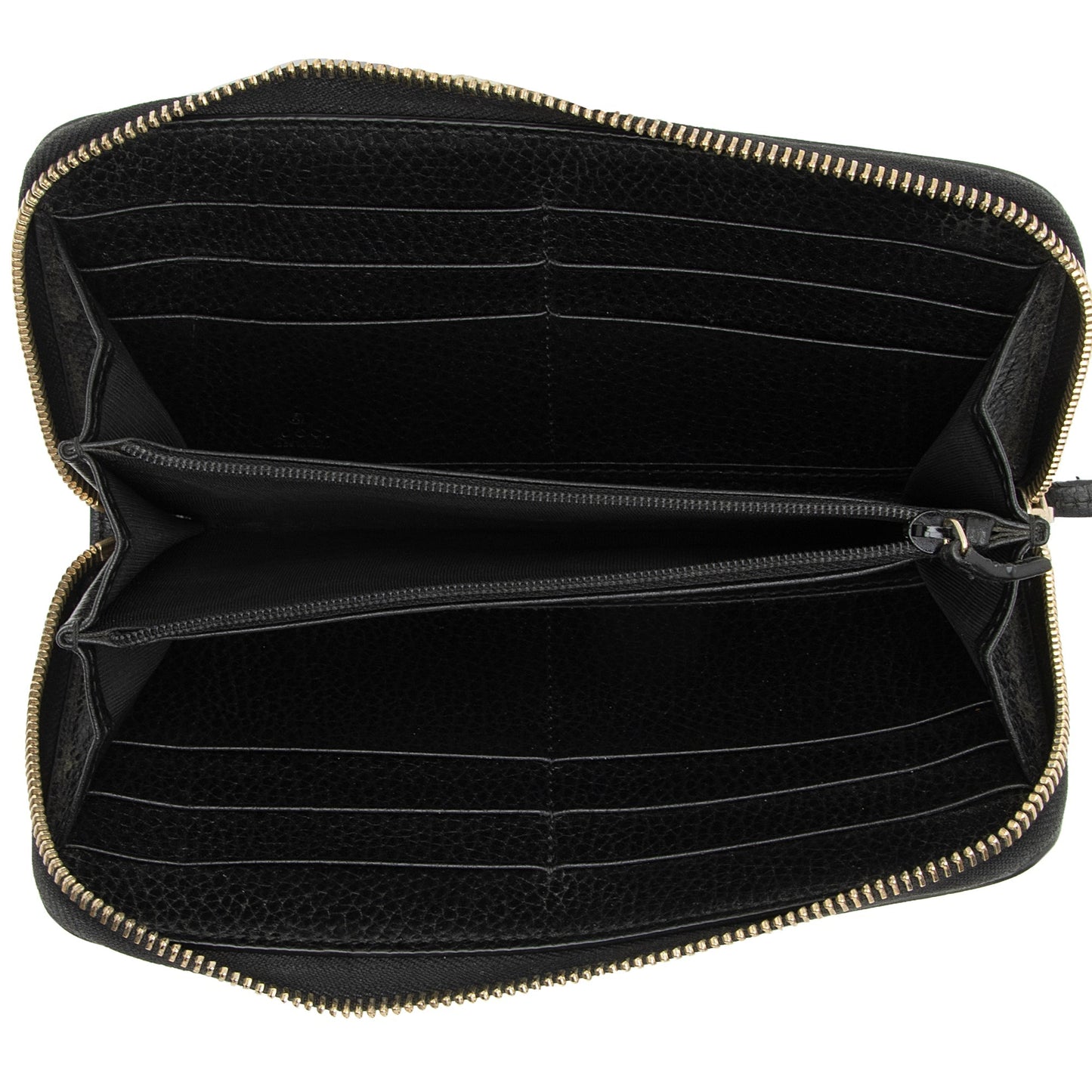 Gucci Leather Interlocking G Betty Zip Around Wallet (SHF-23831)