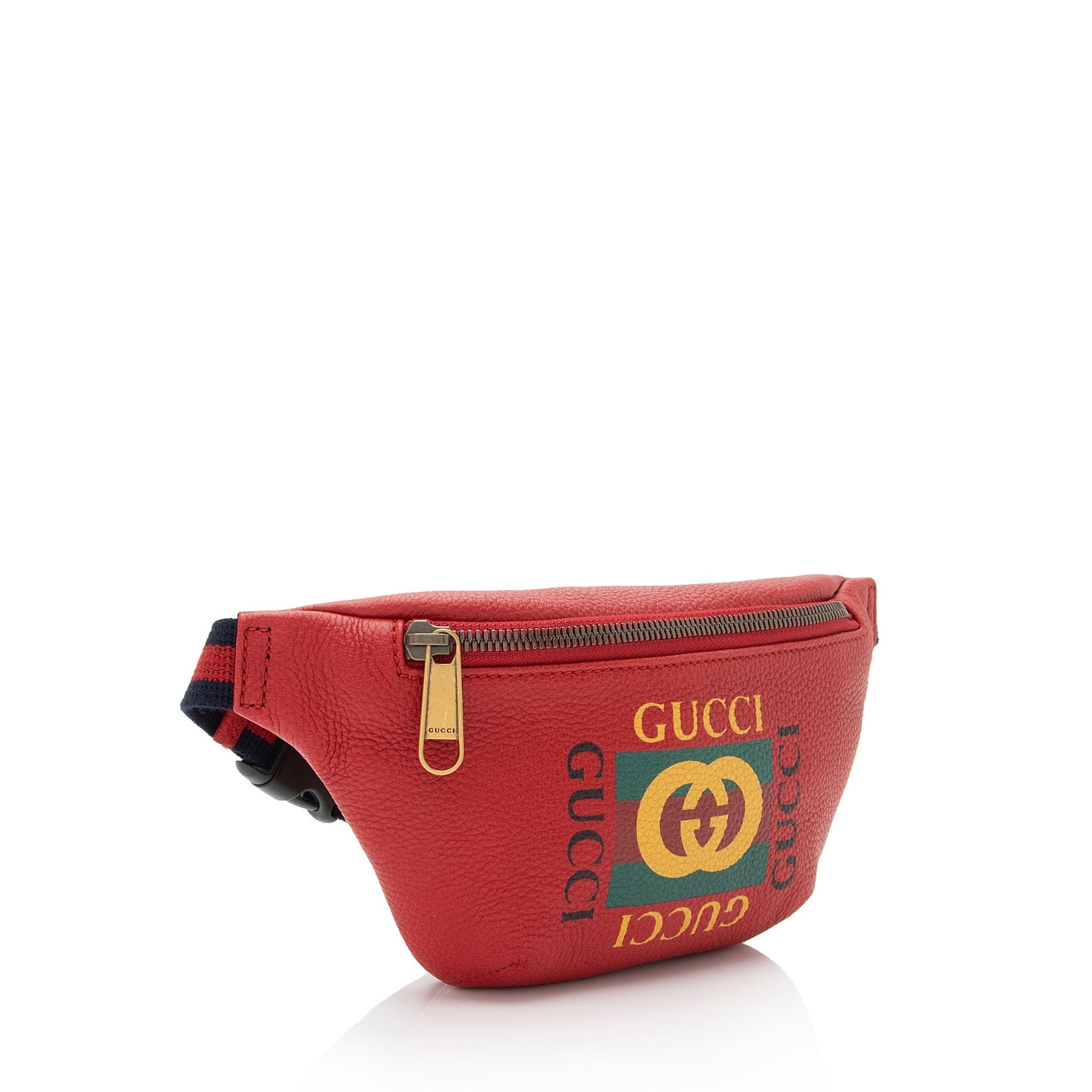 Gucci Nylon Leather Canvas Shoulder Bag