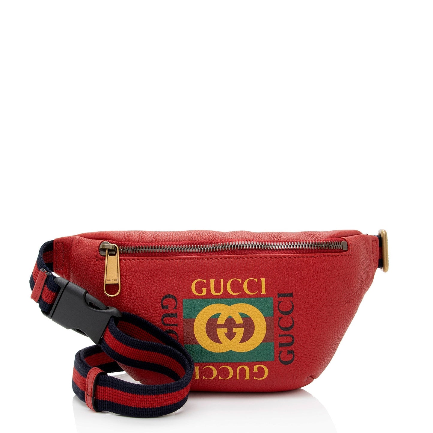 Gucci Nylon Leather Canvas Shoulder Bag