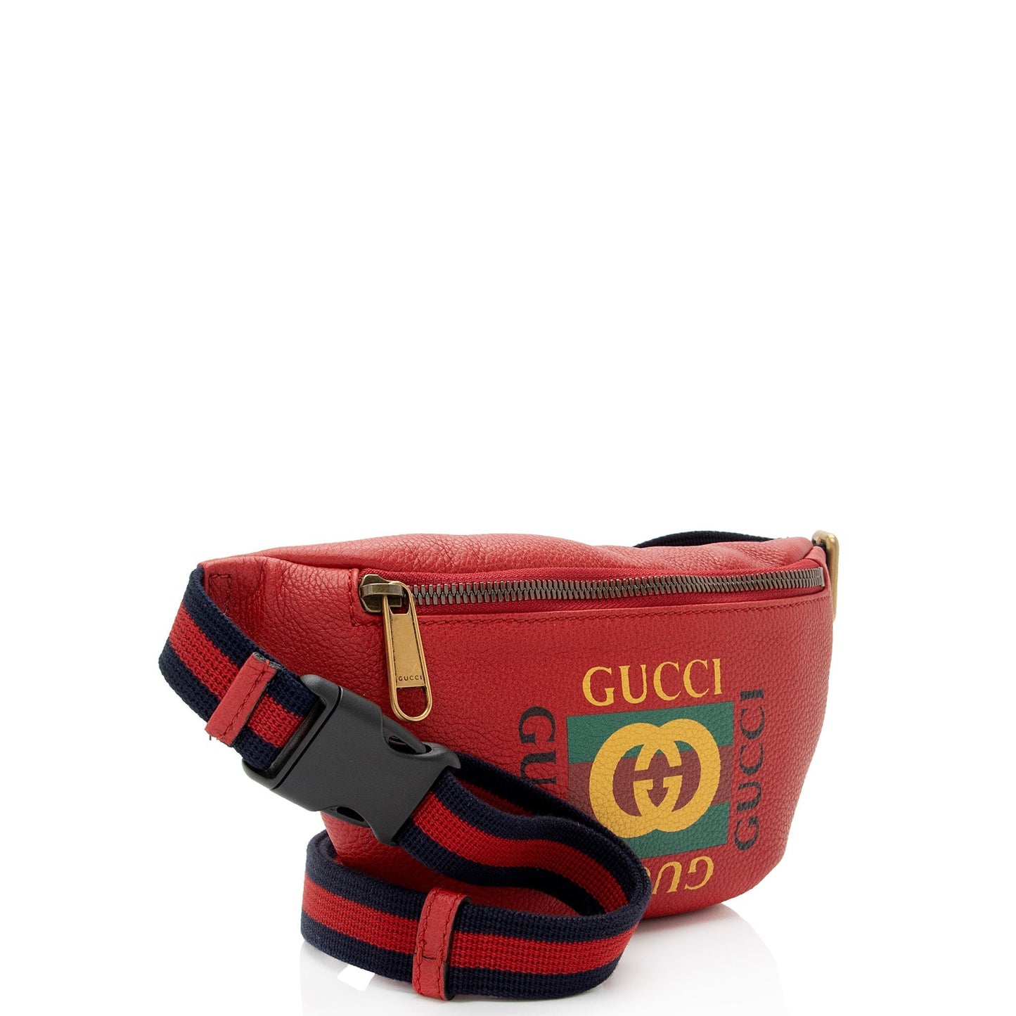 Gucci Nylon Leather Canvas Shoulder Bag