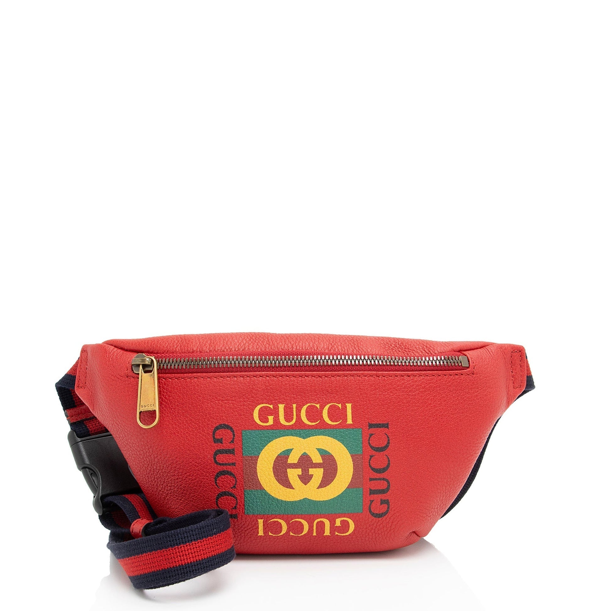 Gucci Nylon Leather Canvas Shoulder Bag
