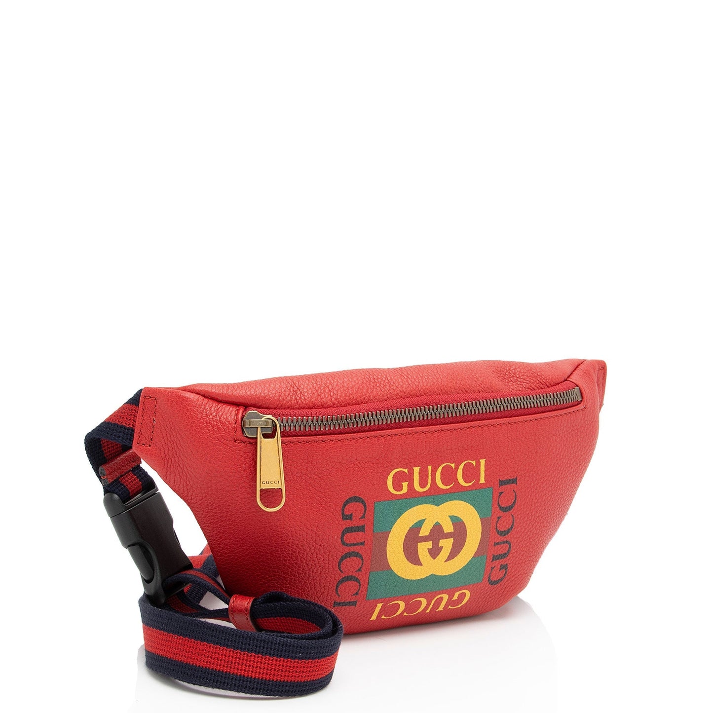 Gucci Nylon Leather Canvas Shoulder Bag