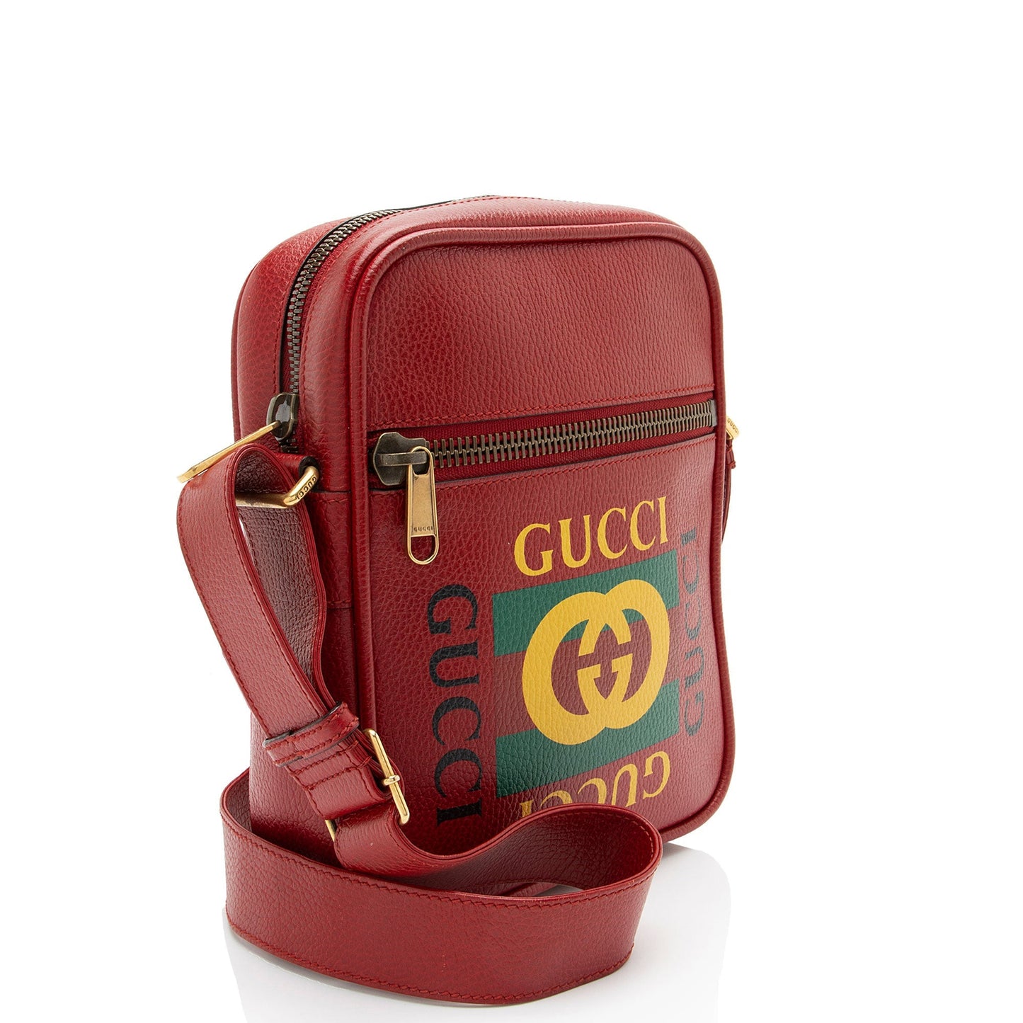 Gucci Leather Logo Messenger