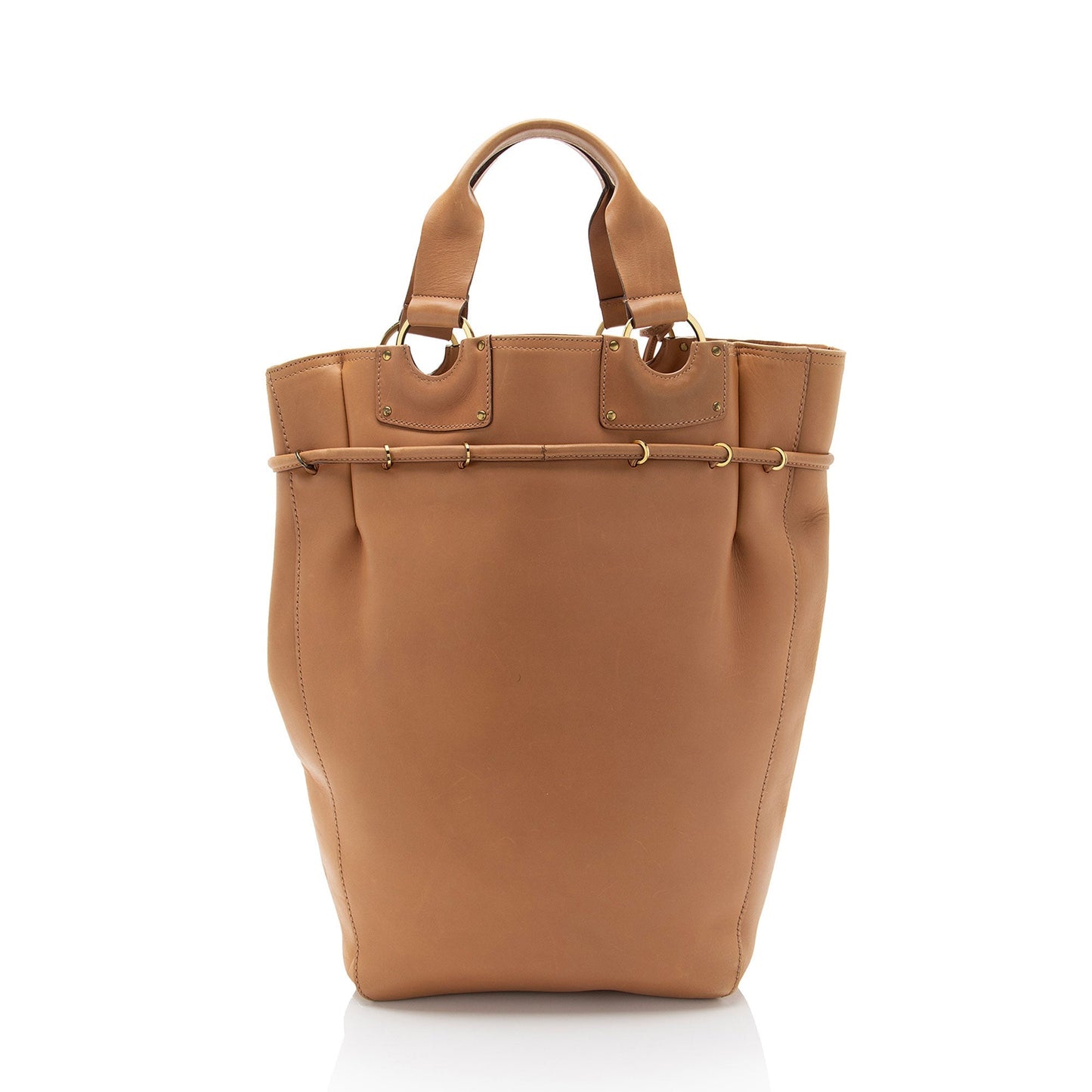 Gucci Leather Drawstring N/S Tote (SHF-)