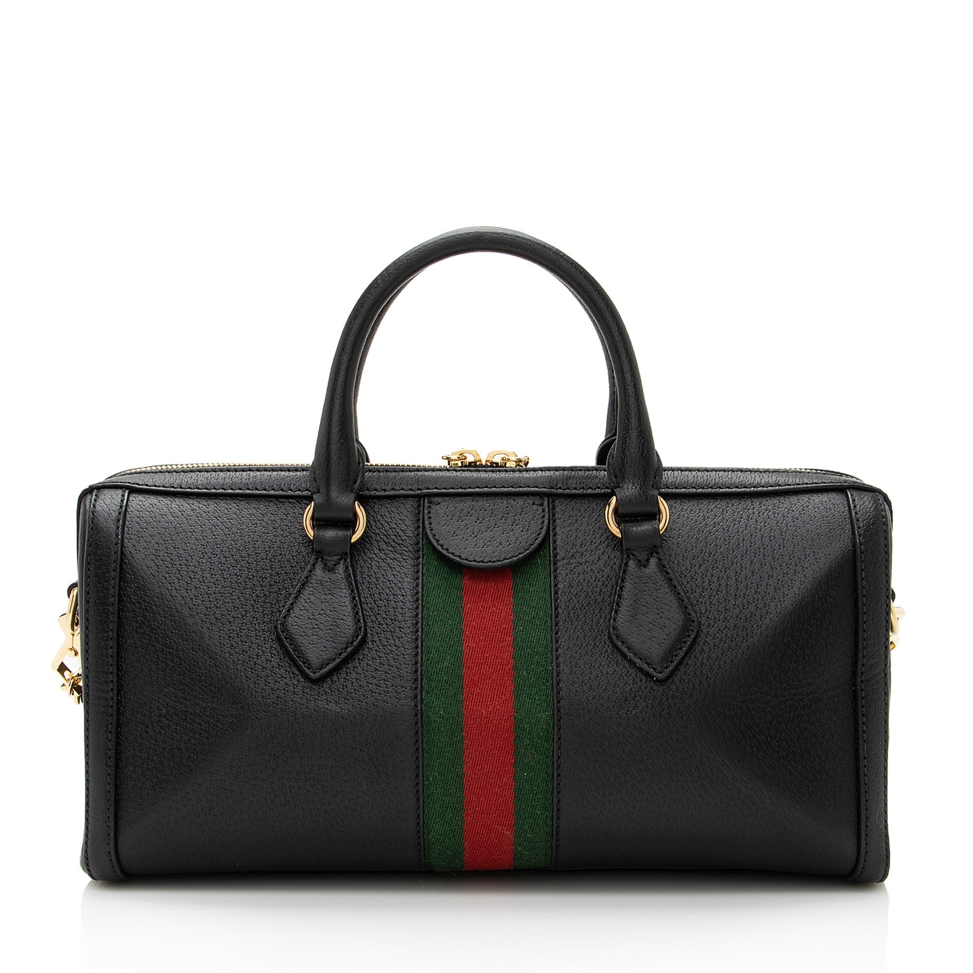 Gucci Leather Ophidia Medium Boston Bag (SHF-22477)