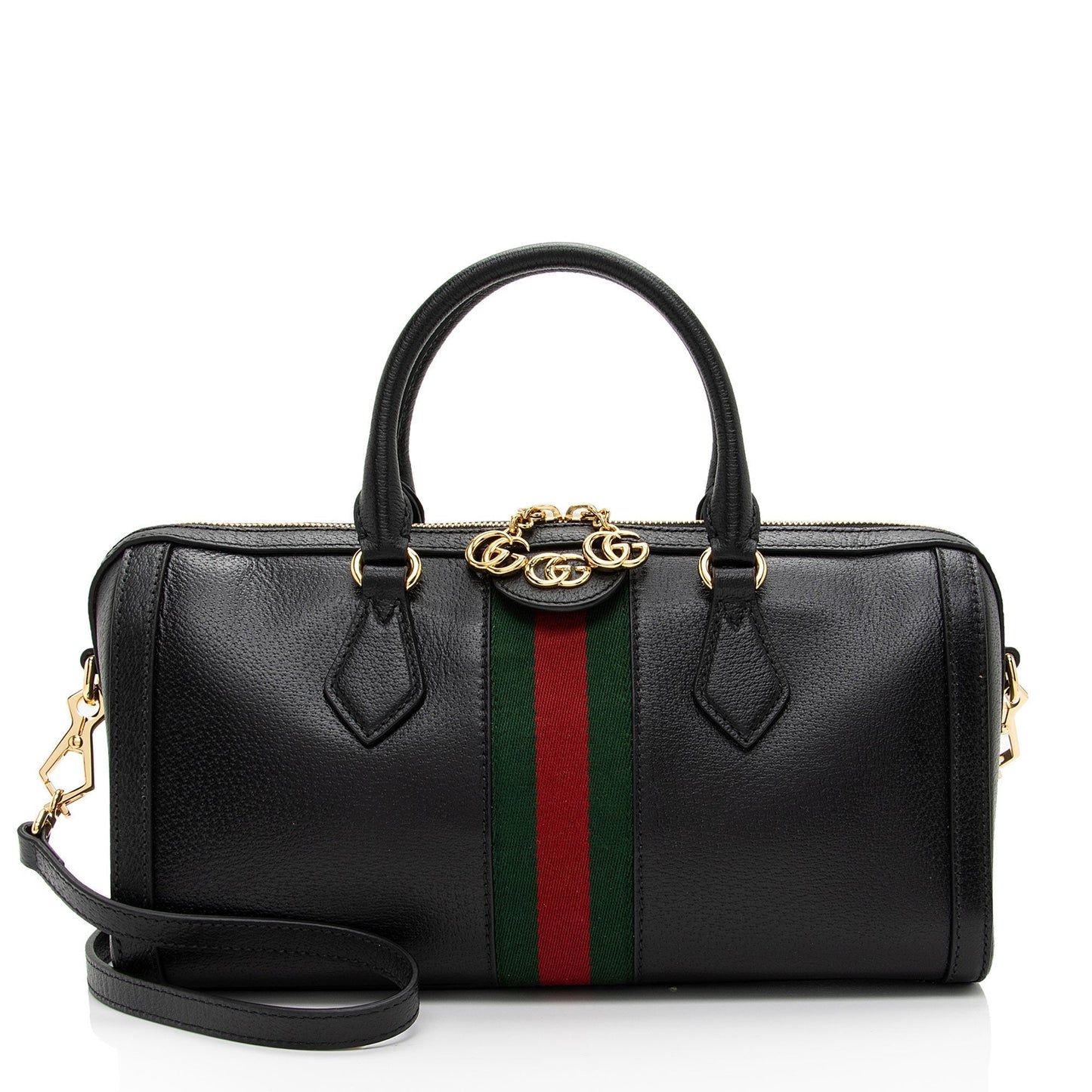 Gucci Nylon Leather Shoulder Bag
