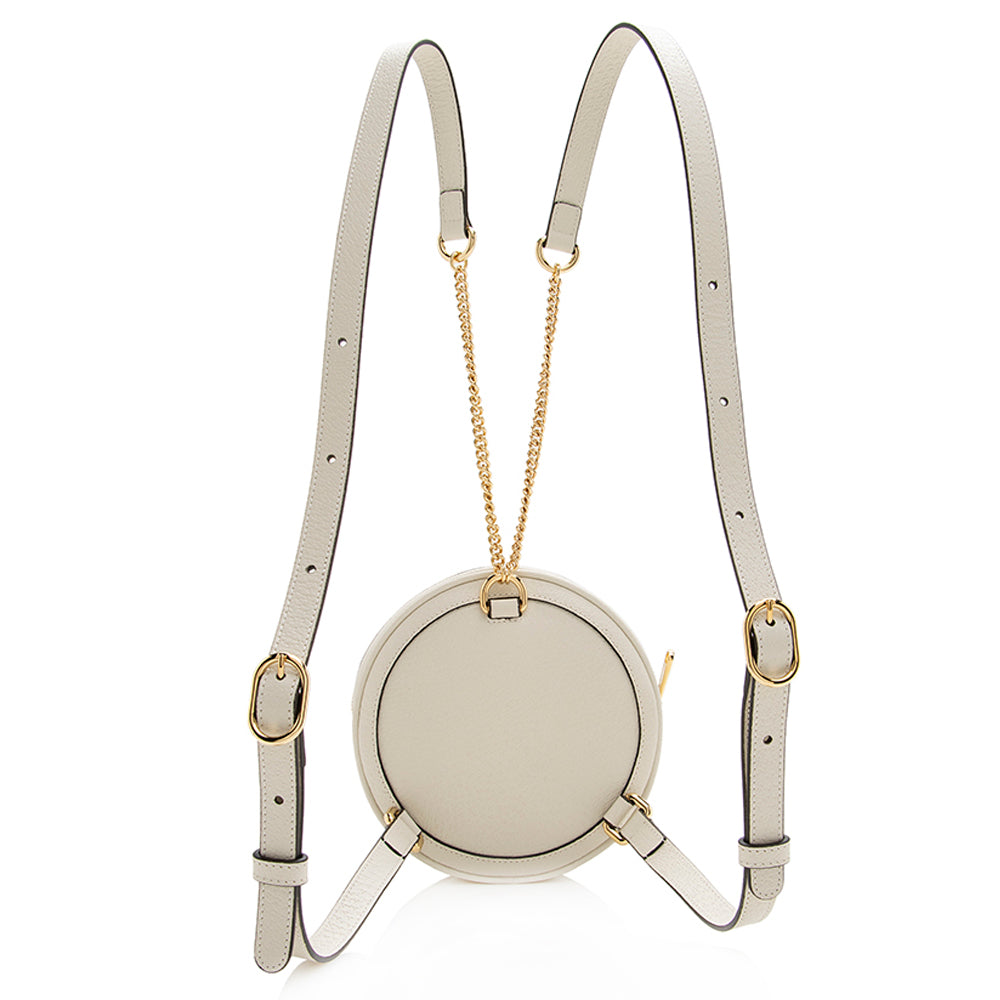 Gucci Leather Ophidia Round Mini Backpack - FINAL SALE (SHF-20024)