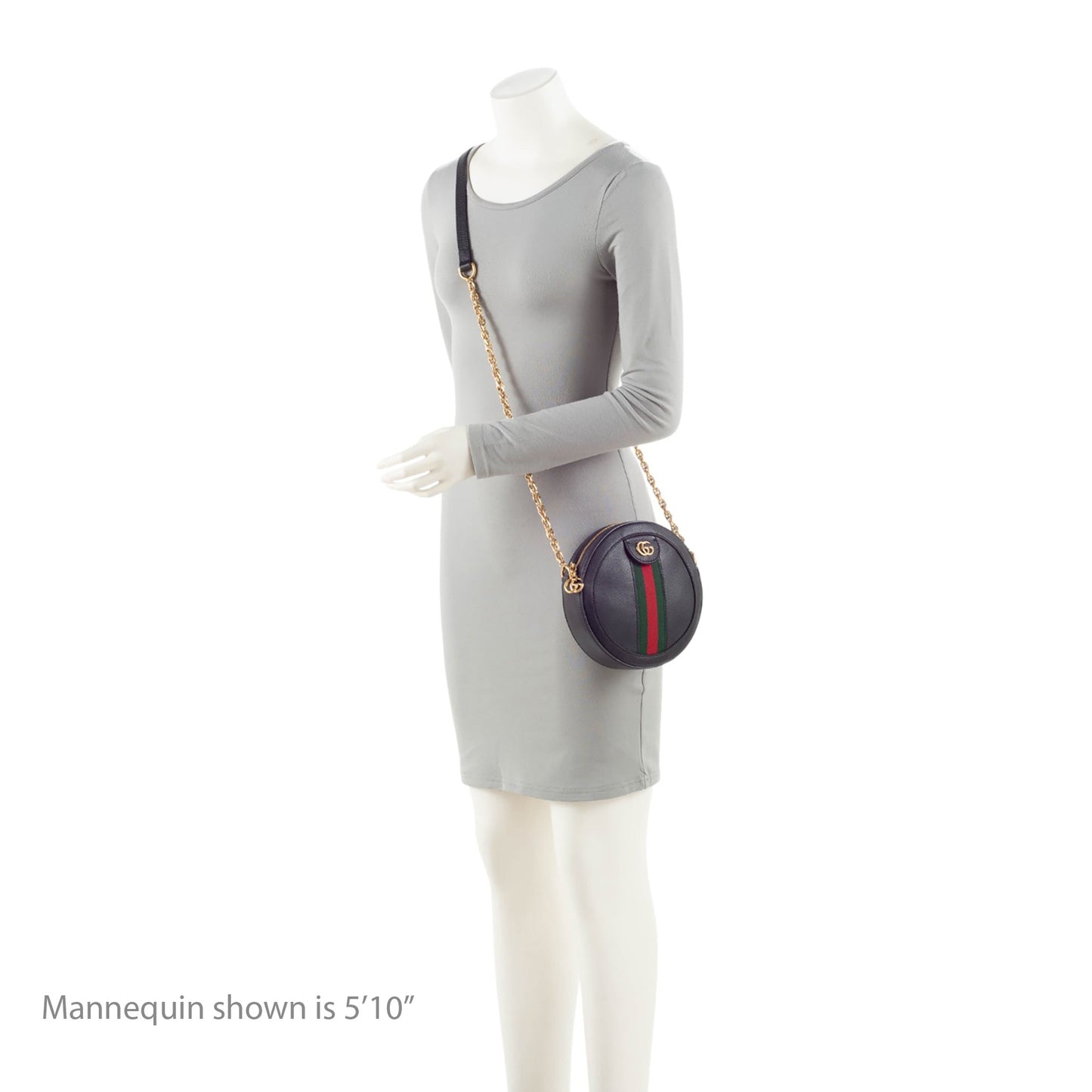 Gucci Leather Ophidia Round Mini Shoulder Bag