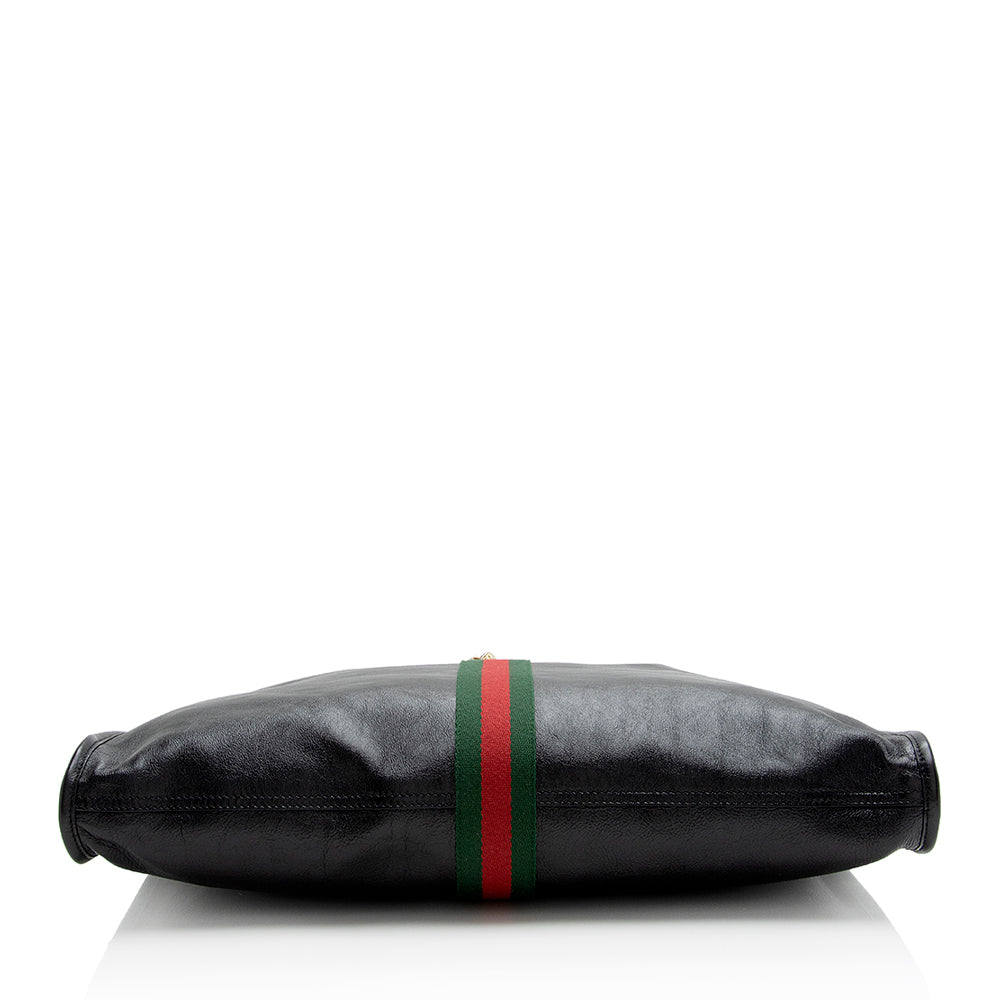 Gucci Leather Rajah Large Tote (SHF-21797)