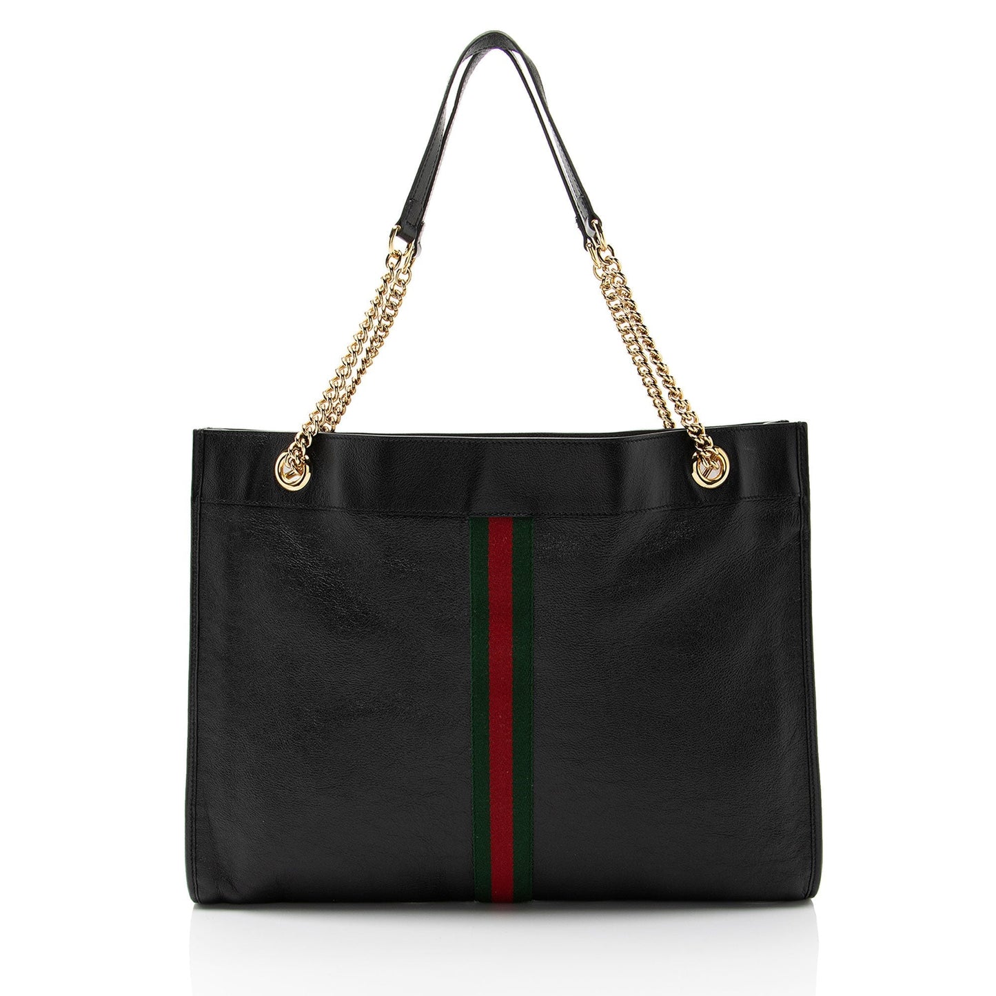 Gucci Nylon Pochette Leather Tote