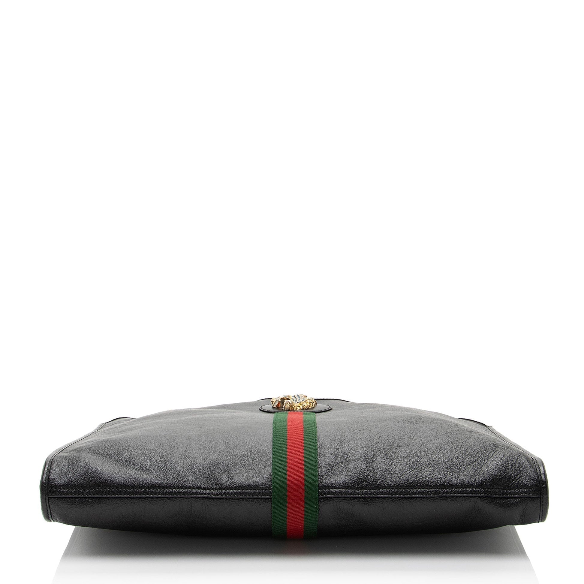 Gucci Nylon Pochette Leather Tote