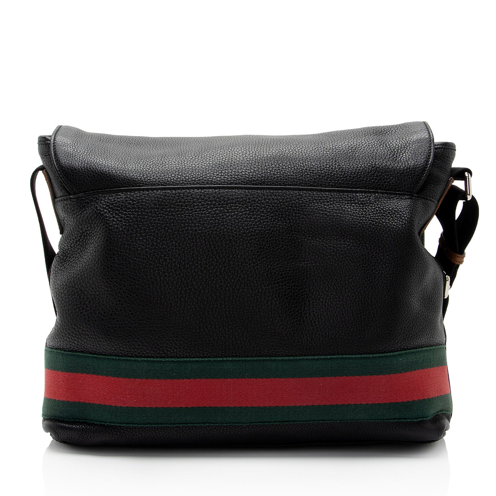 Gucci Nylon Leather Canvas Shoulder Bag