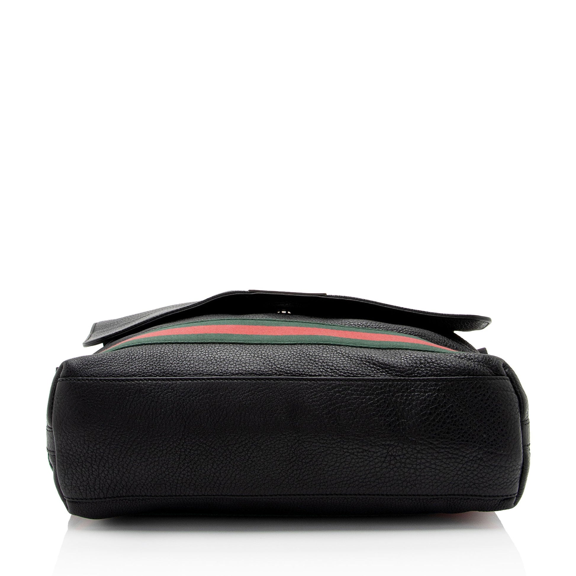 Gucci Nylon Leather Canvas Shoulder Bag