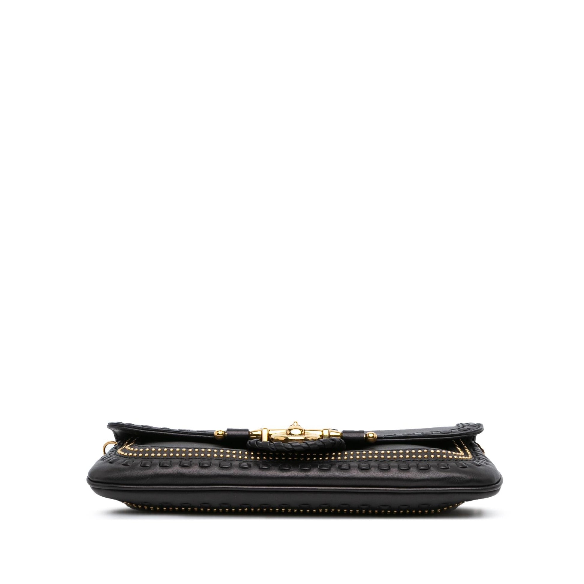 Gucci Leather Snaffle Bit Chain Shoulder Bag (SHG-wpK4Mh)