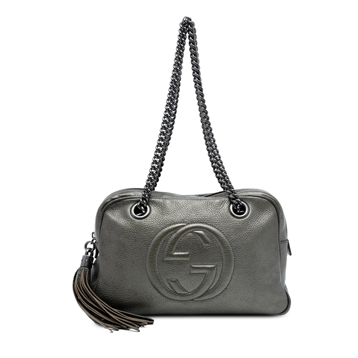 Gucci Leather Soho Chain Zip Shoulder Bag