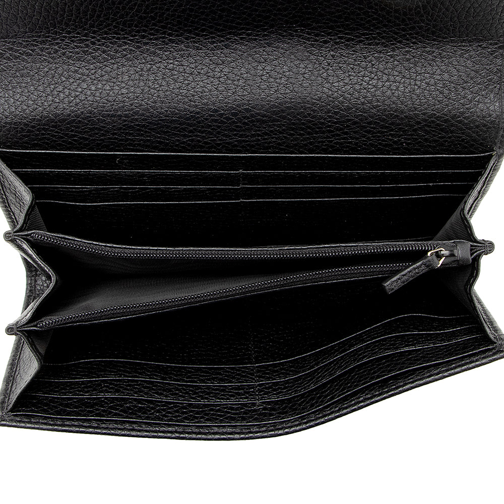 Gucci Leather Soho Continental Wallet (SHF-21799)
