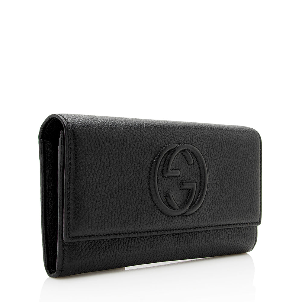 Gucci Leather Soho Continental Wallet (SHF-21799)