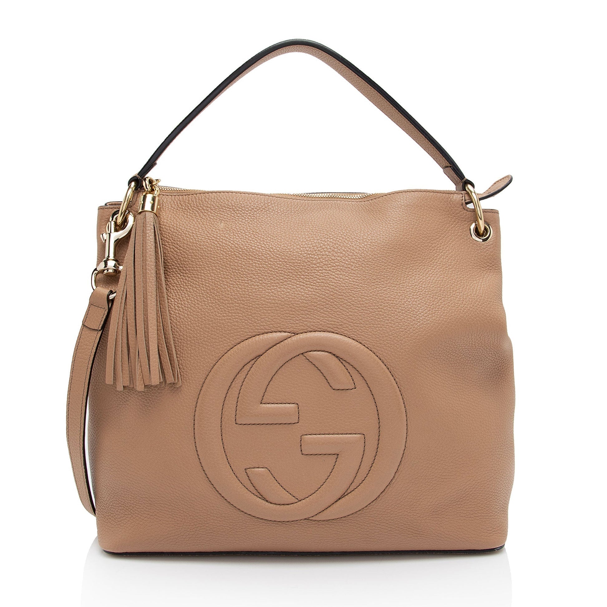 Gucci Leather Canvas Shoulder Bag