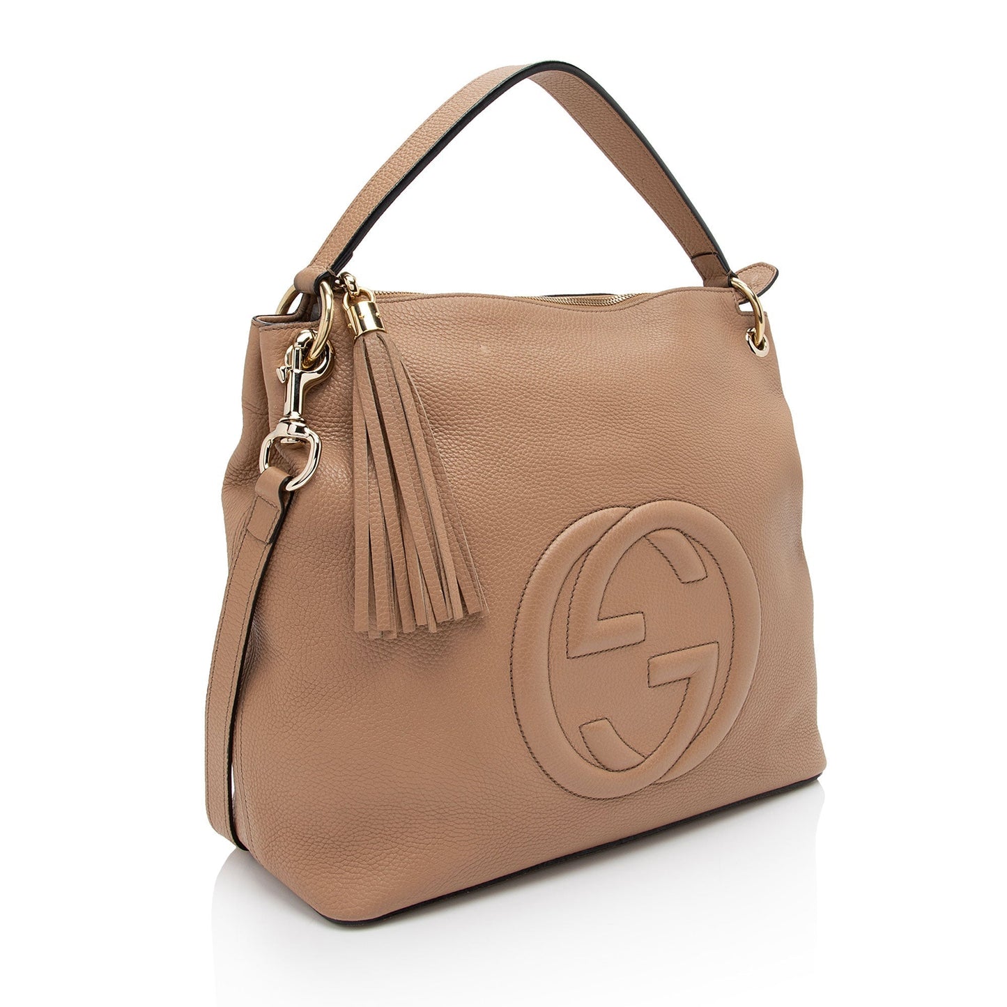 Gucci Leather Canvas Shoulder Bag