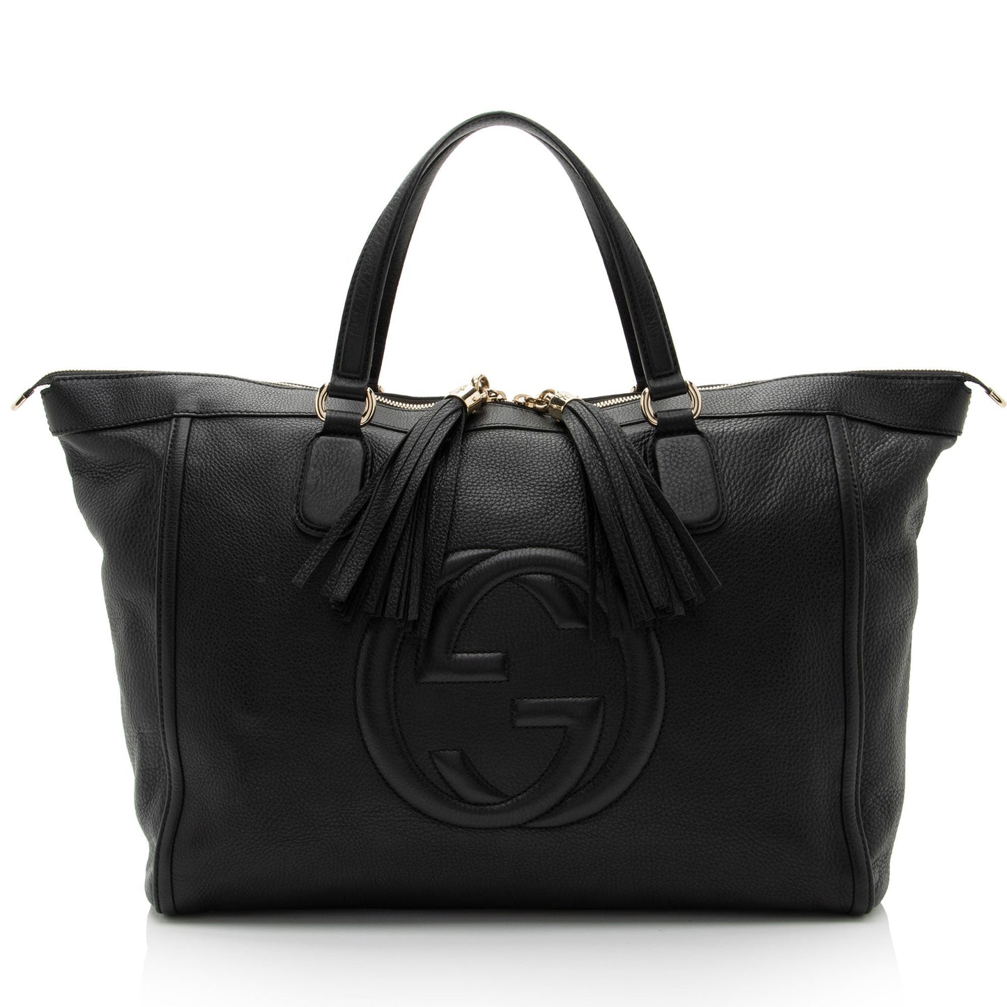 Gucci Leather Canvas Tote