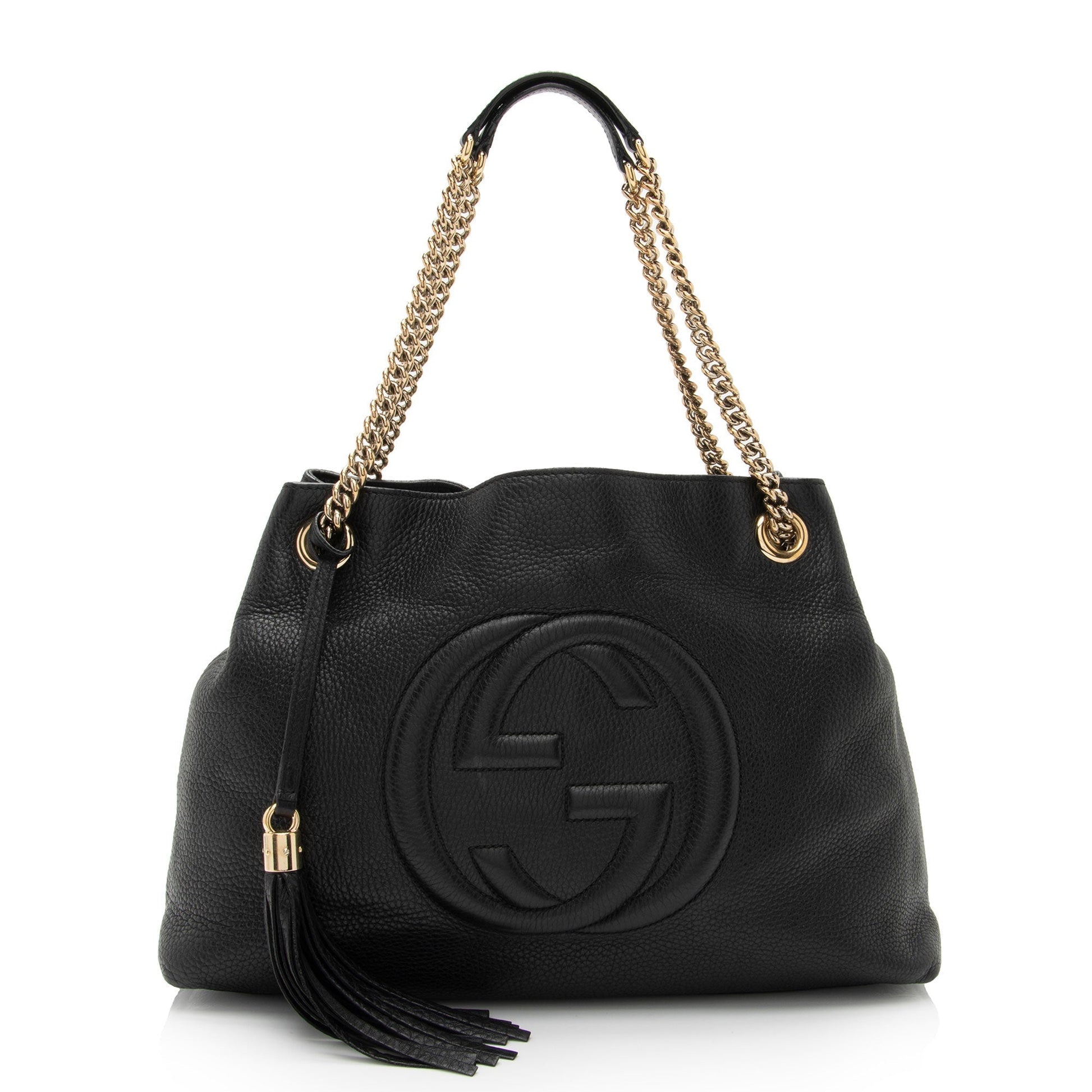 Gucci Leather Canvas Shoulder Bag