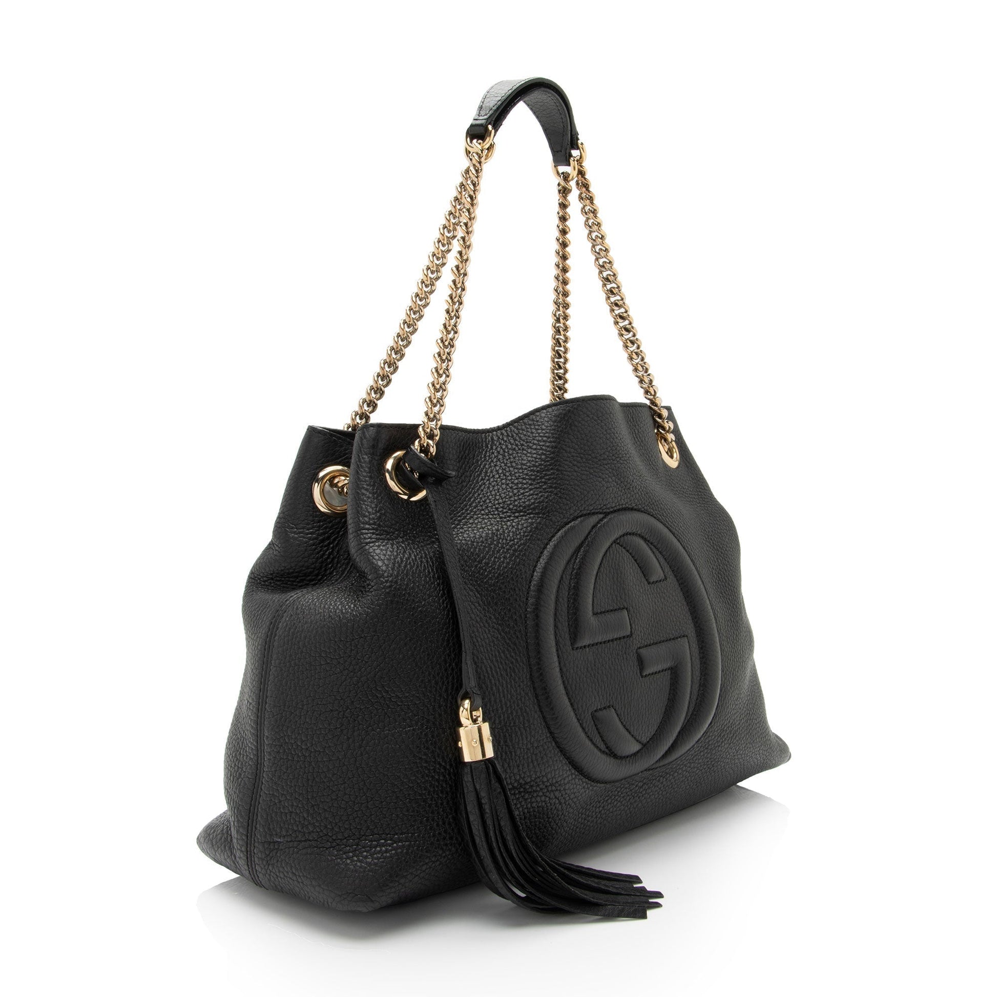 Gucci Leather Canvas Shoulder Bag