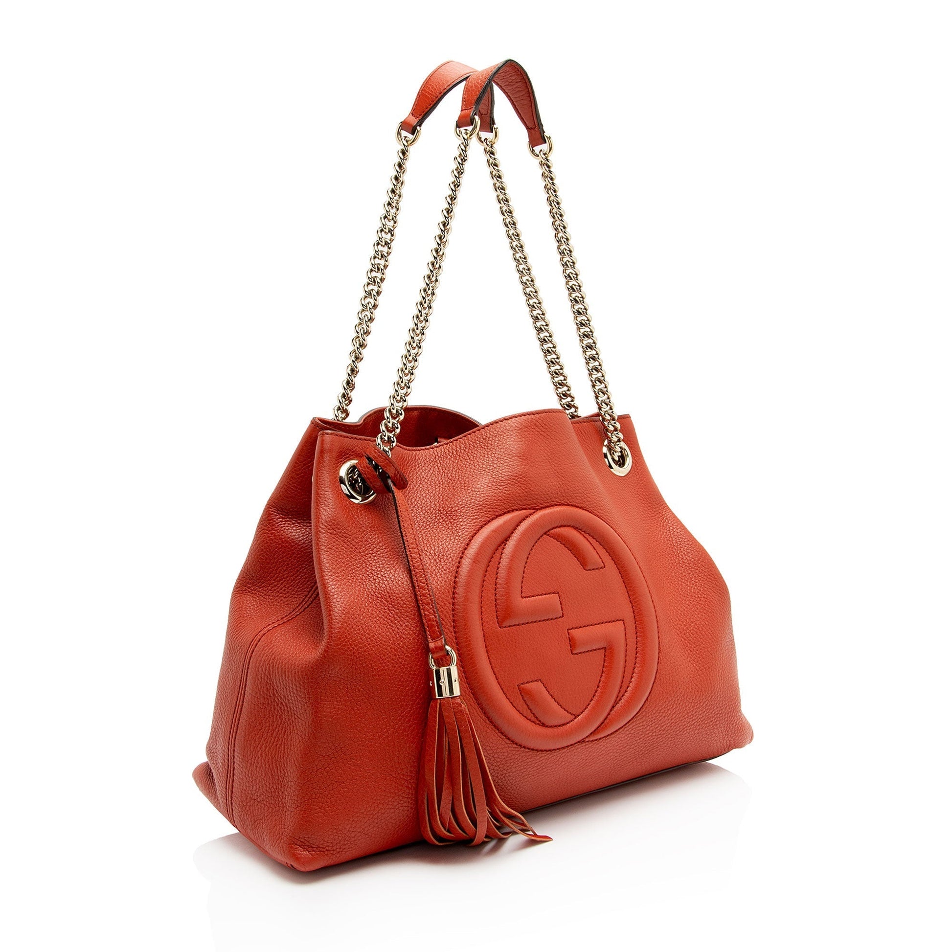 Gucci Leather Canvas Shoulder Bag
