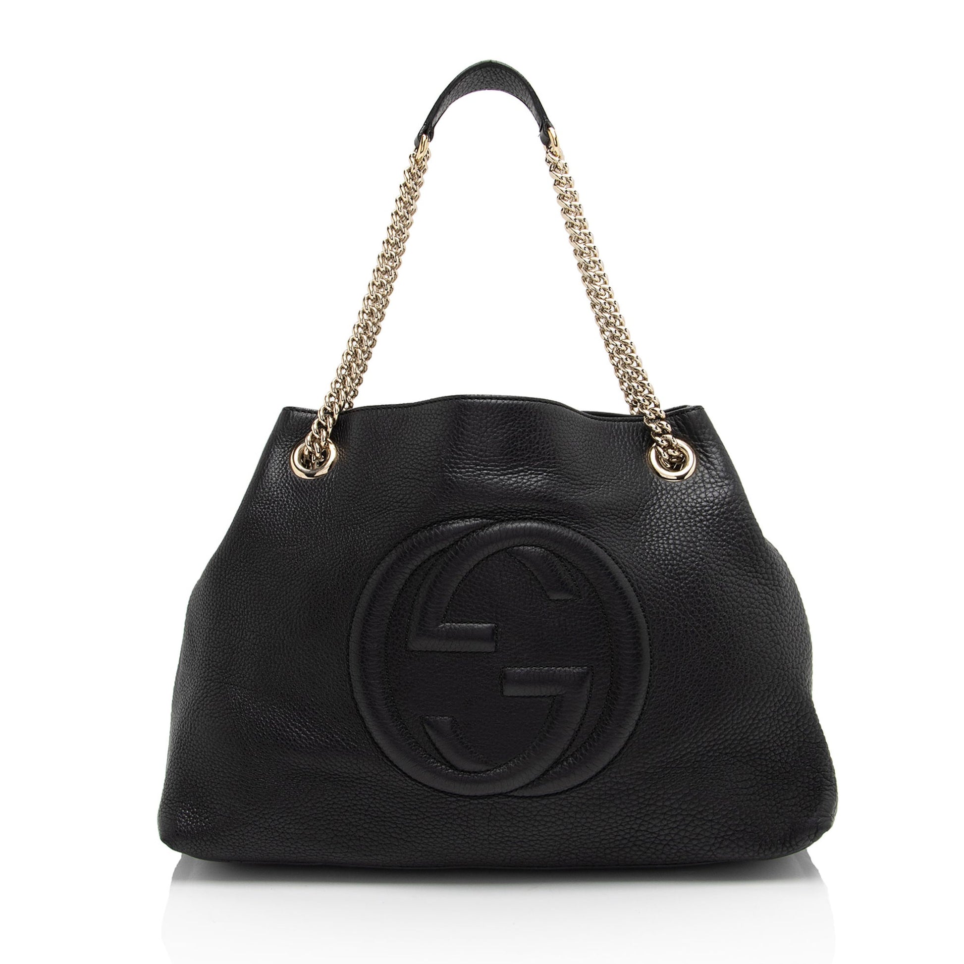 Gucci Leather Canvas Shoulder Bag
