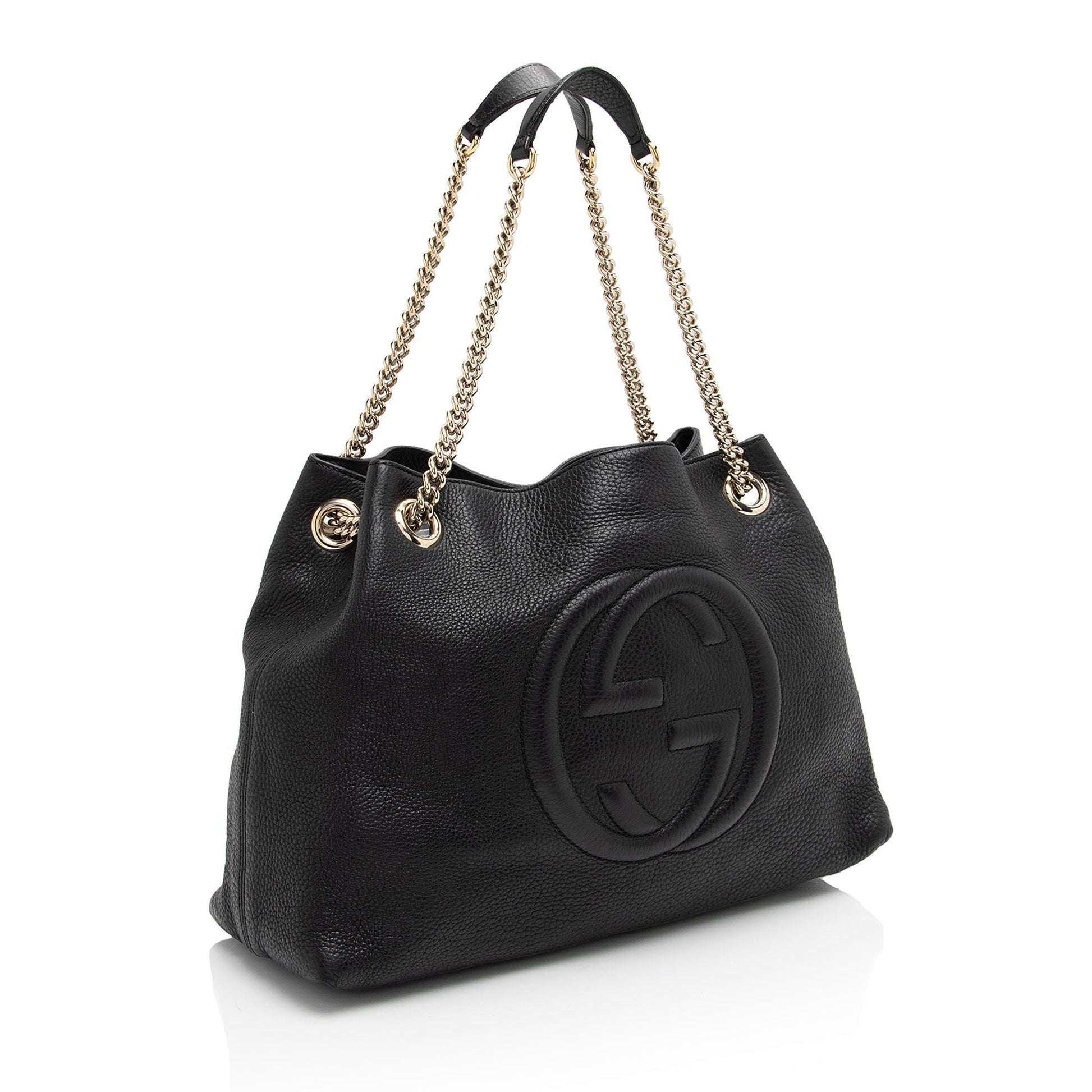 Gucci Leather Canvas Shoulder Bag