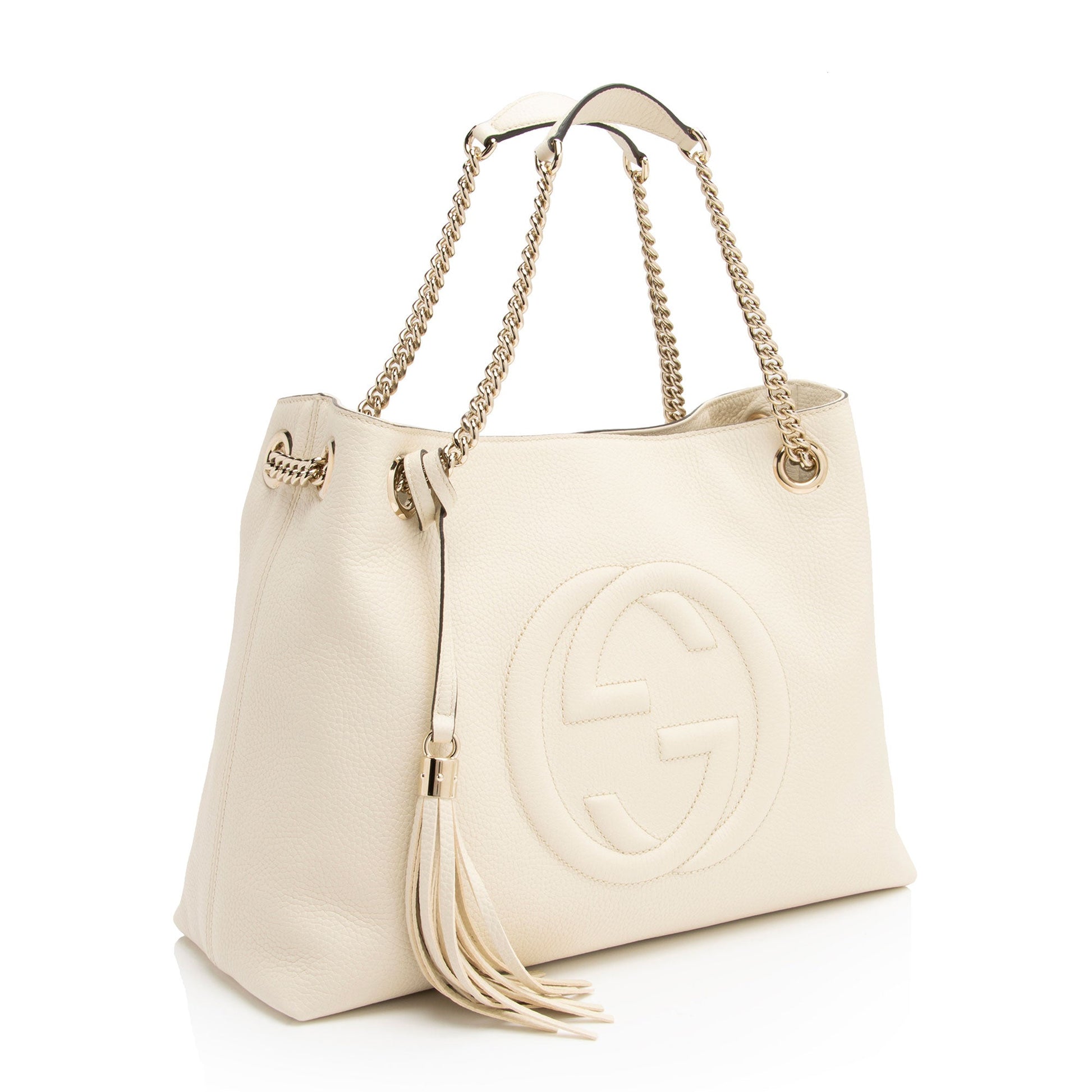 Gucci Leather Canvas Shoulder Bag