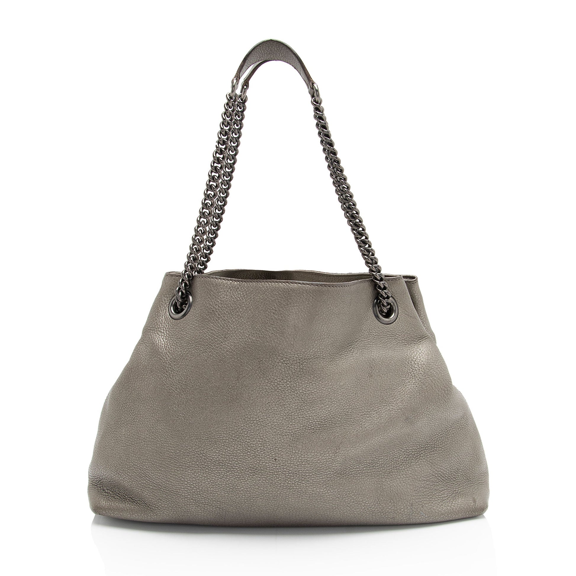 Gucci Leather Canvas Shoulder Bag