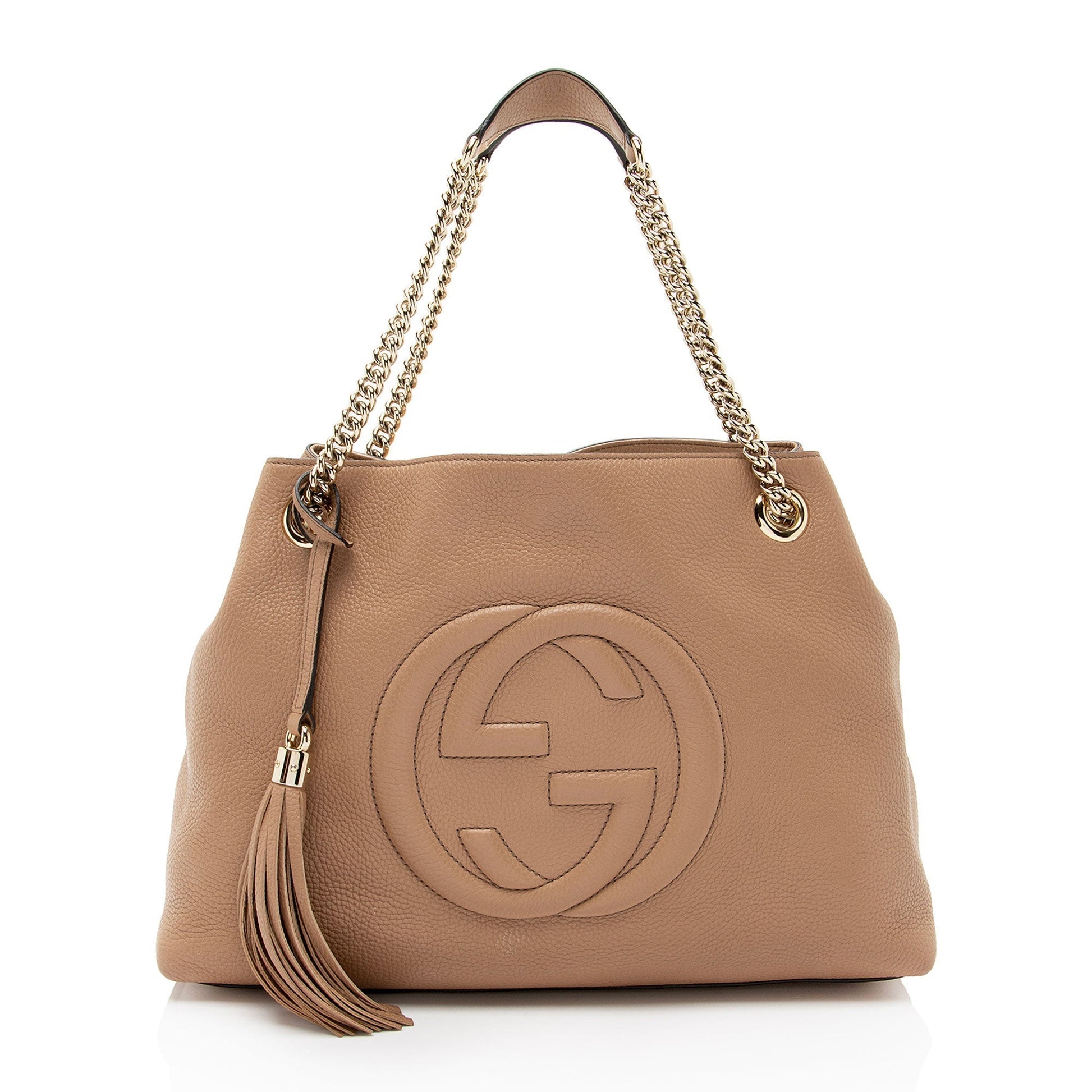Gucci Leather Canvas Shoulder Bag
