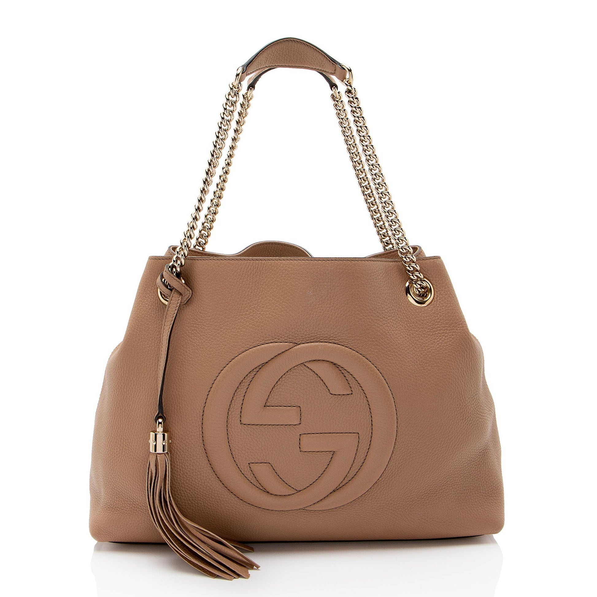 Gucci Leather Canvas Shoulder Bag