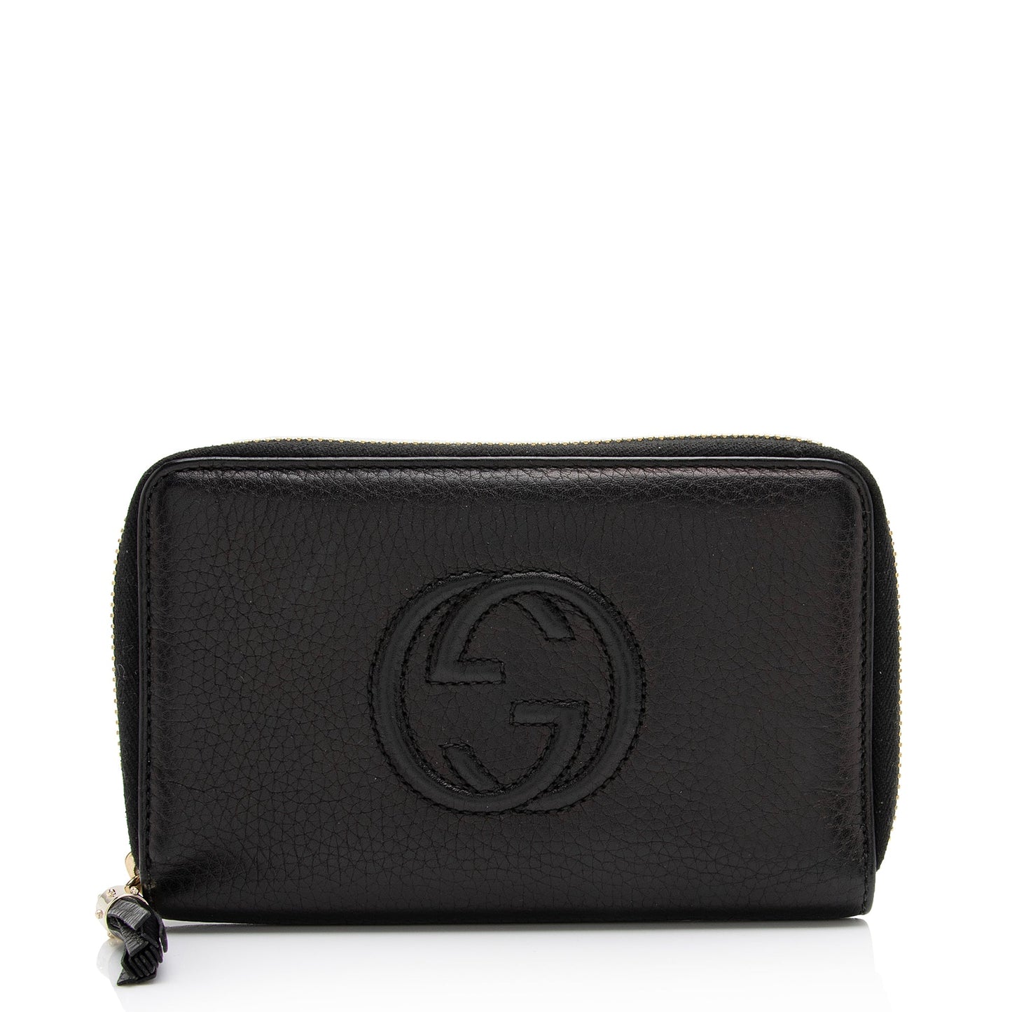 Gucci Leather Soho Medium Zip Around Wallet (SHF-23683)