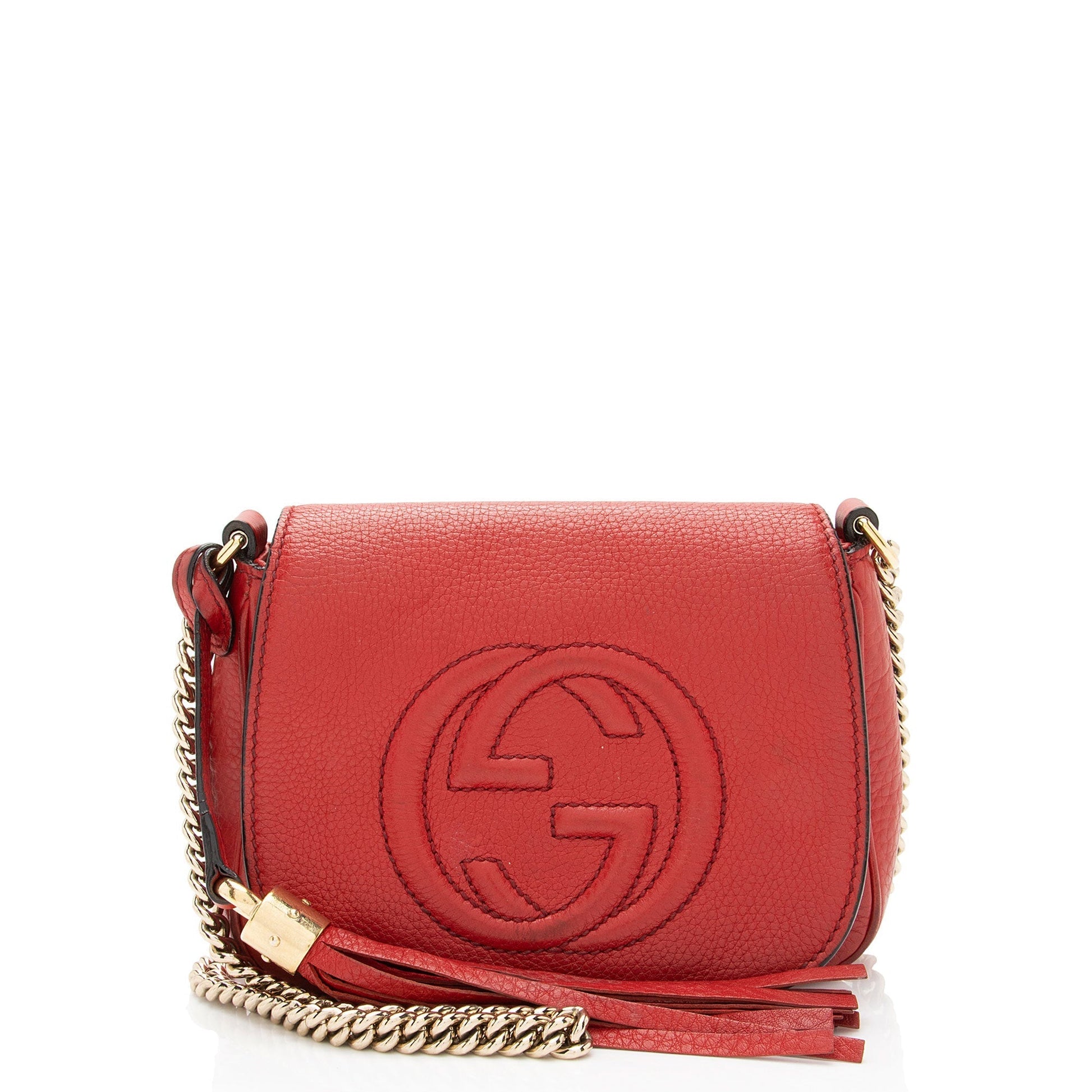 Gucci Chain Leather Shoulder Bag