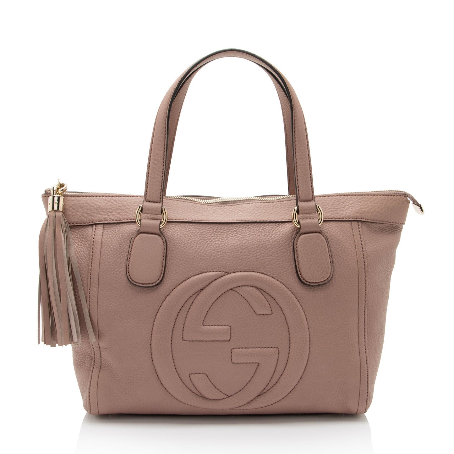 Gucci Leather Canvas Tote