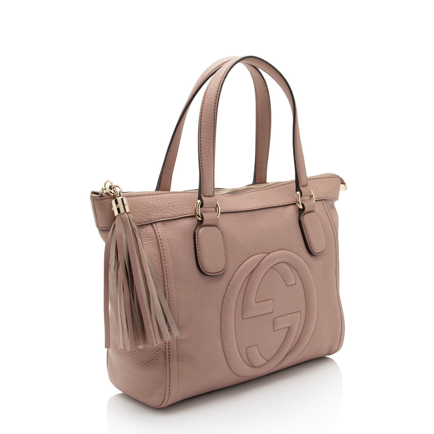 Gucci Leather Canvas Tote