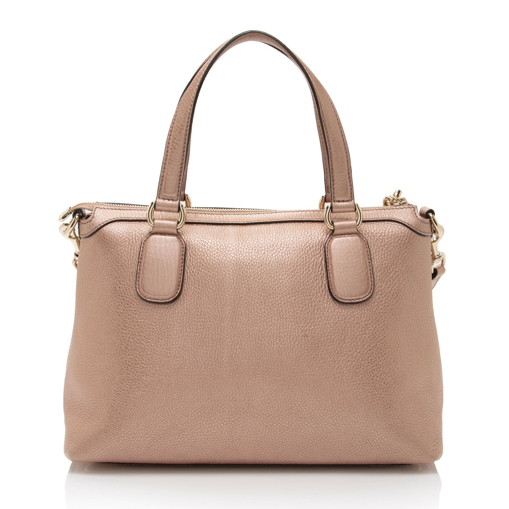 Gucci Leather Canvas Shoulder Bag