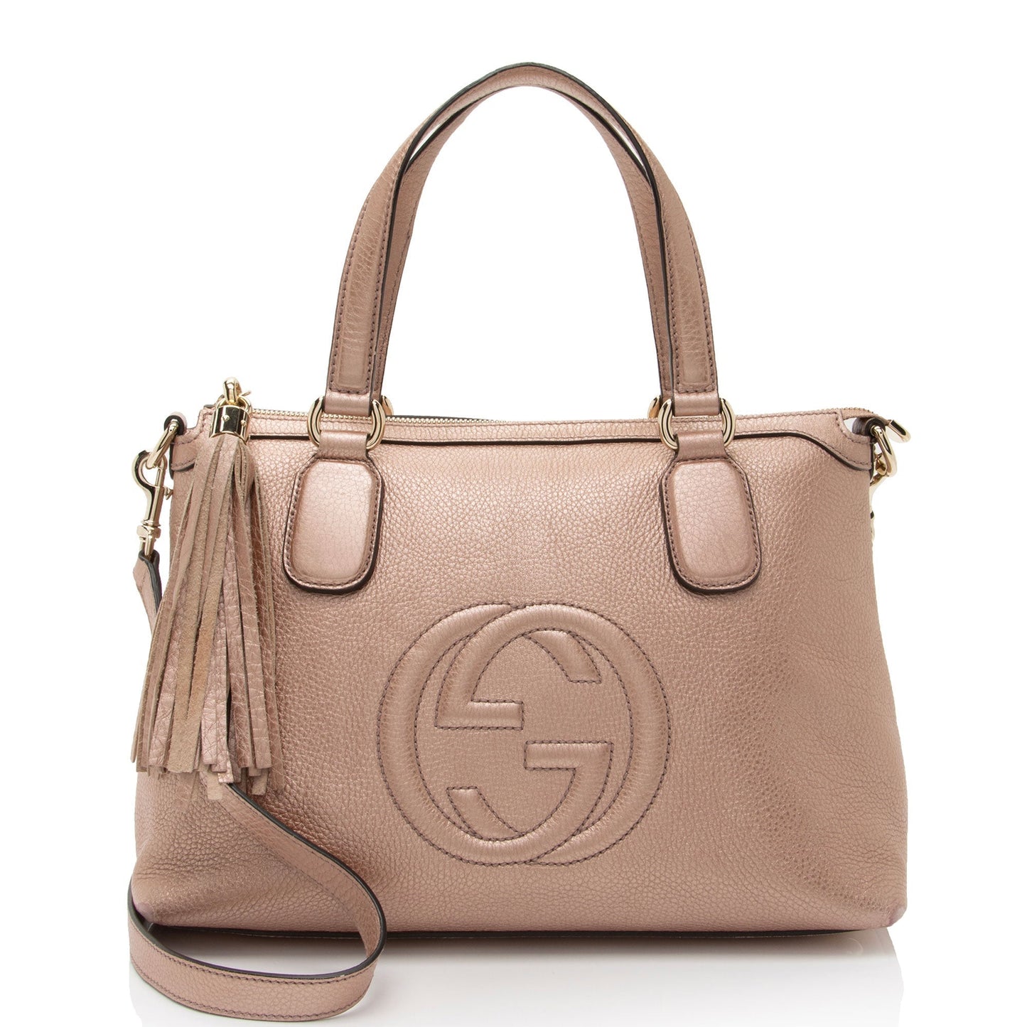 Gucci Leather Canvas Shoulder Bag