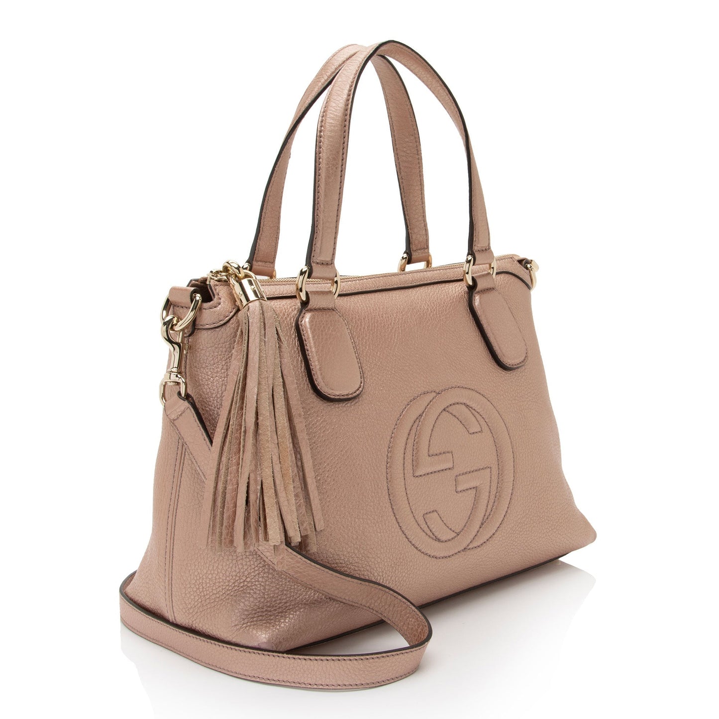 Gucci Leather Canvas Shoulder Bag
