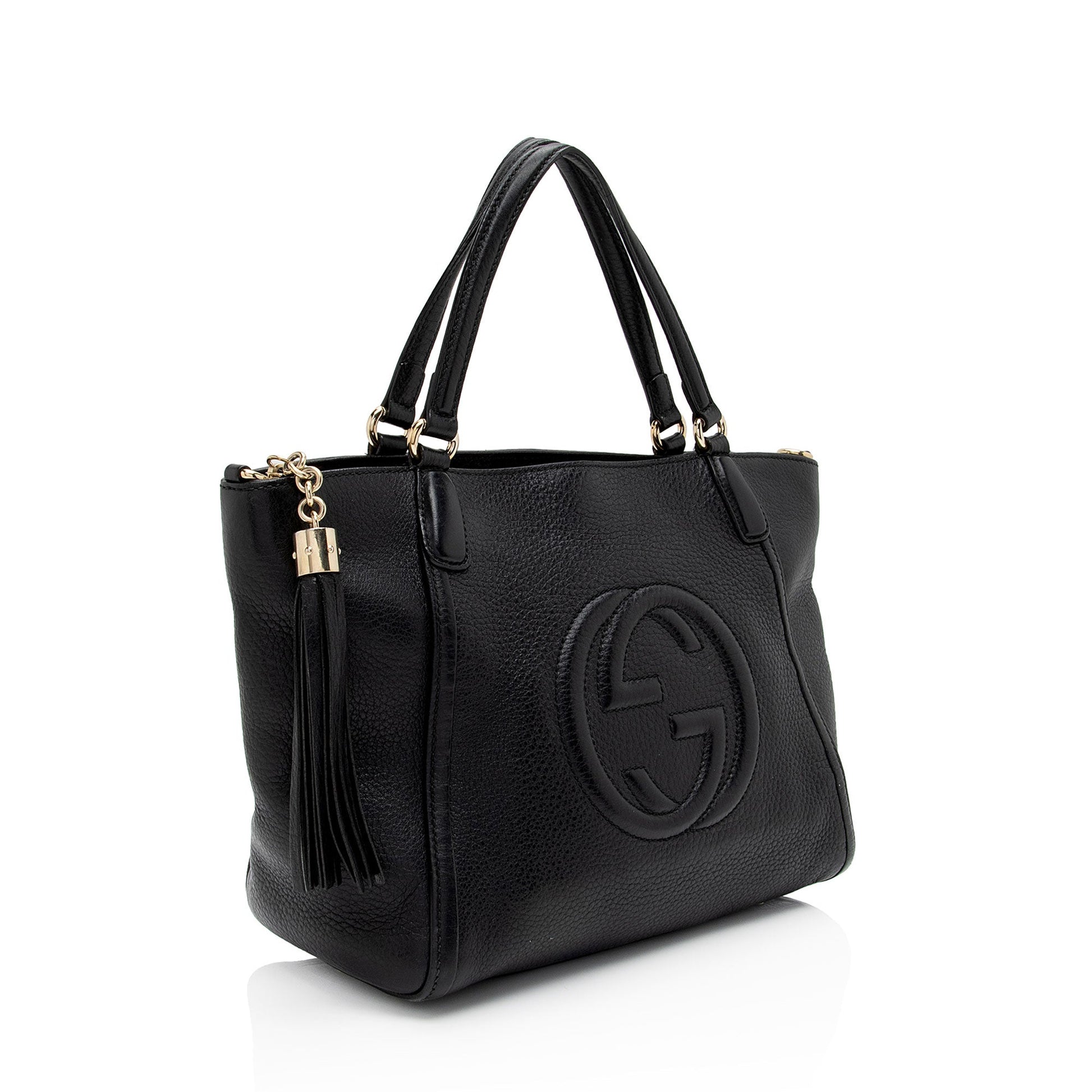 Gucci Leather Canvas Tote