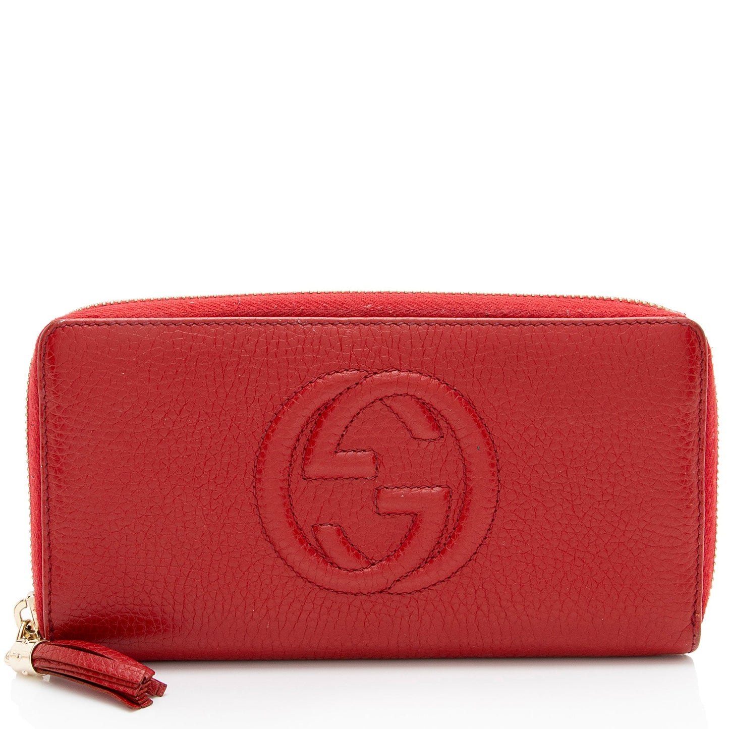 Gucci Leather Soho Zip Around Wallet