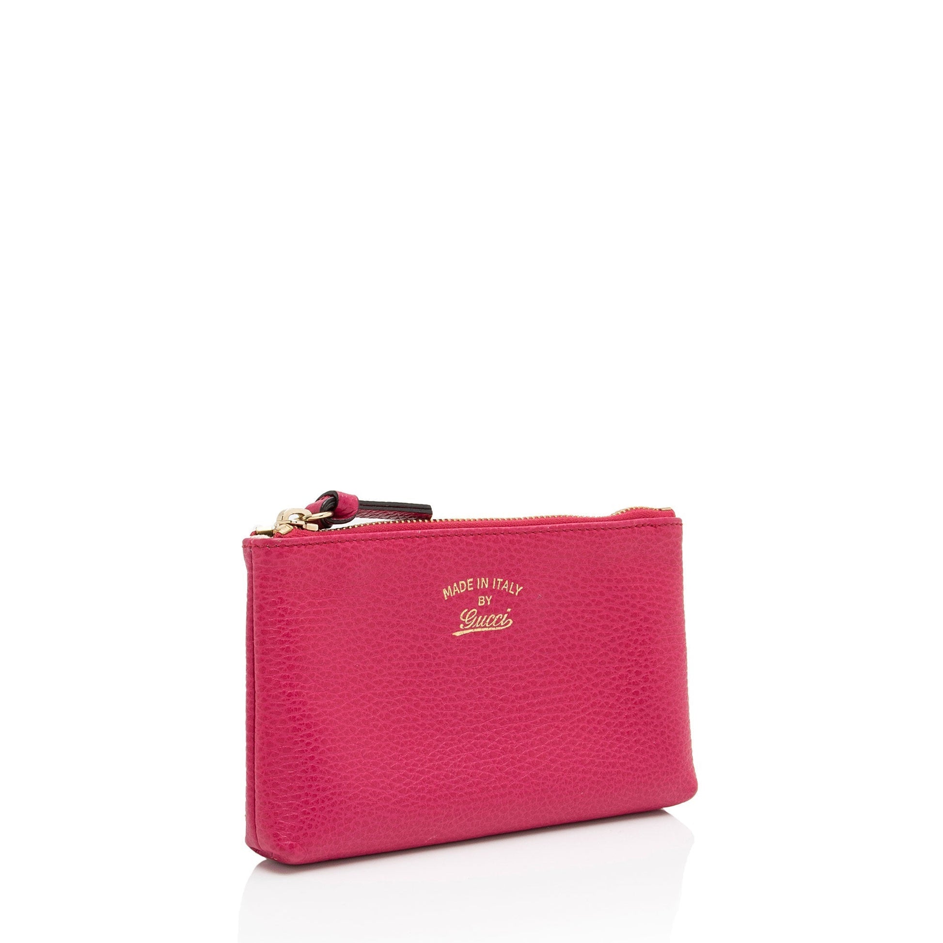 Gucci Pochette Leather Canvas Clutch