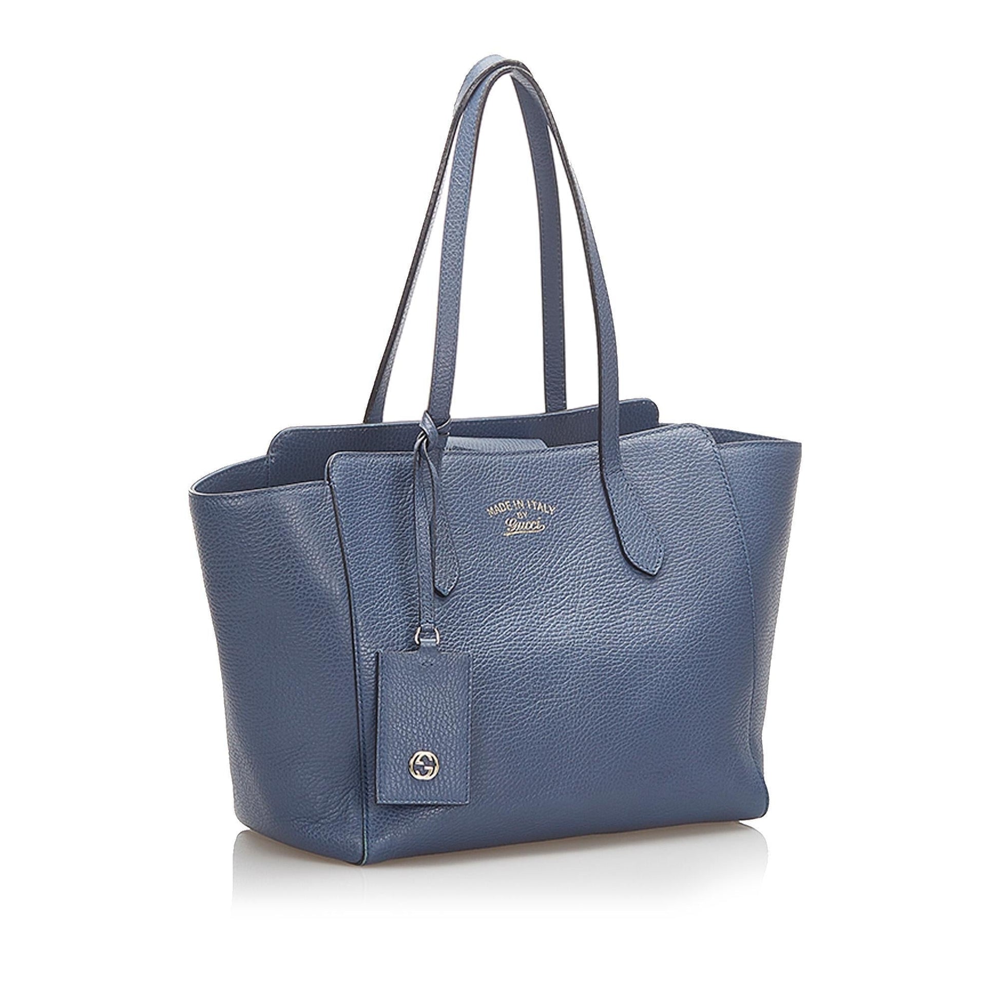 Gucci Leather Monogram Tote Style 4