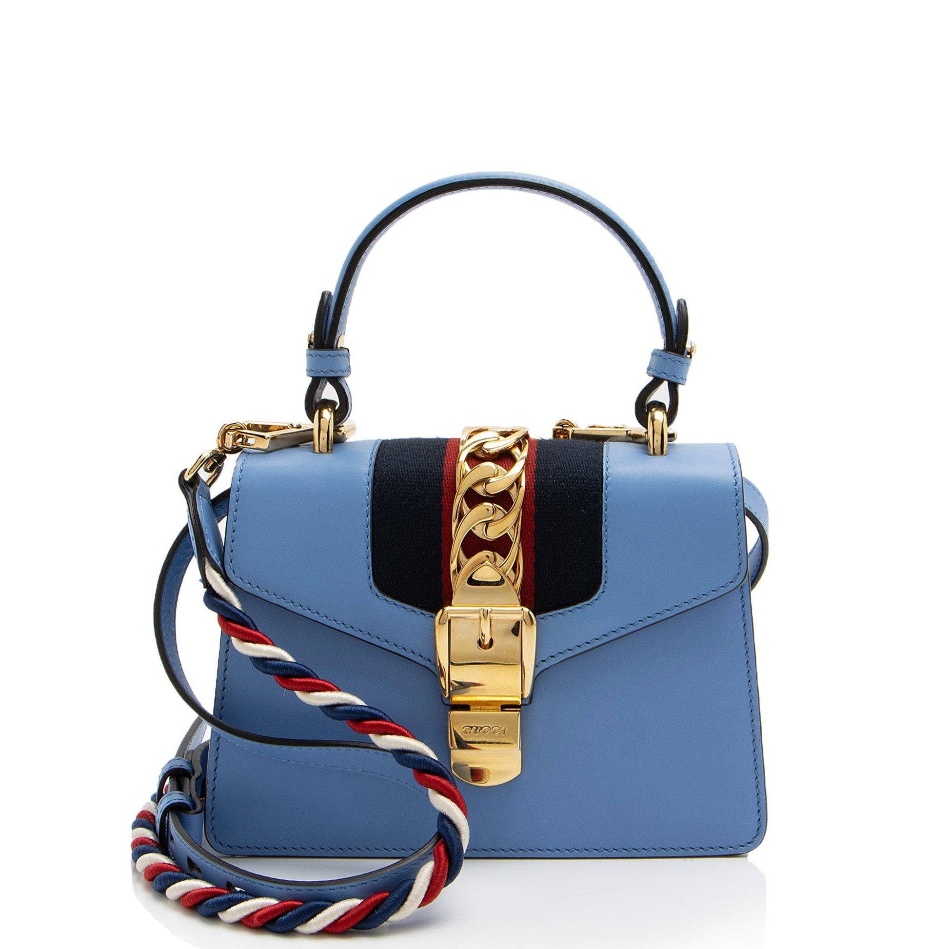 Gucci Nylon Leather Mini Shoulder Bag