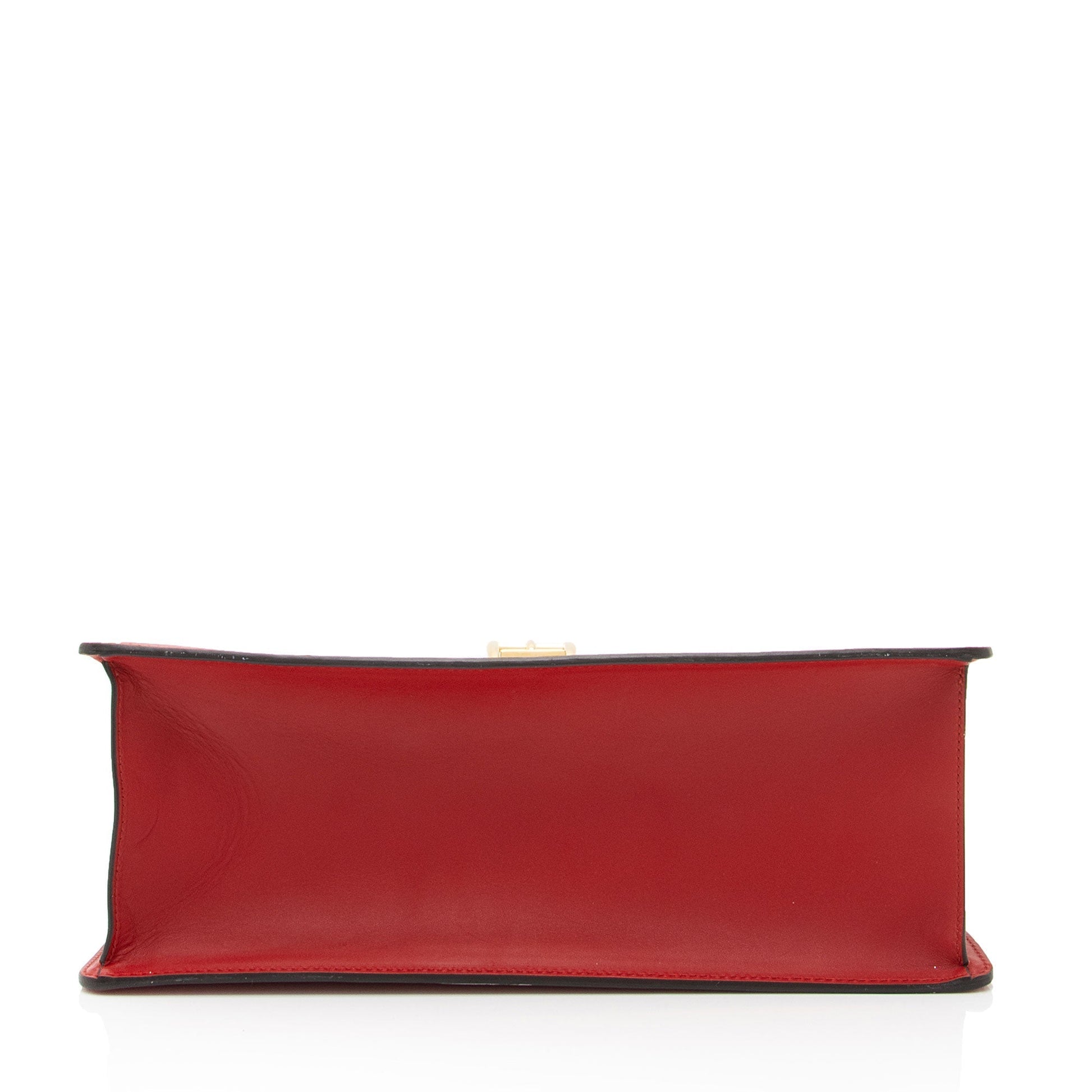 Gucci Nylon Leather Top Handle Shoulder Bag