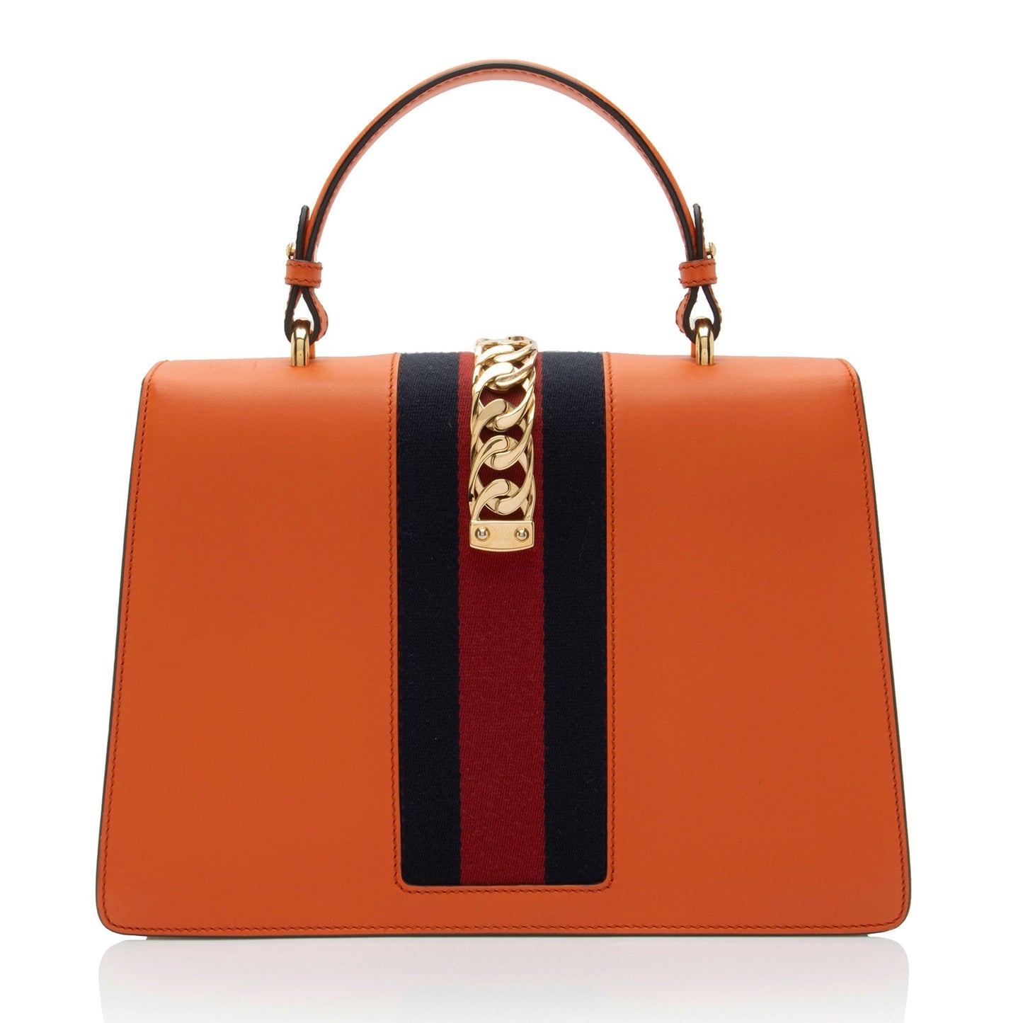 Gucci Nylon Leather Top Handle Shoulder Bag
