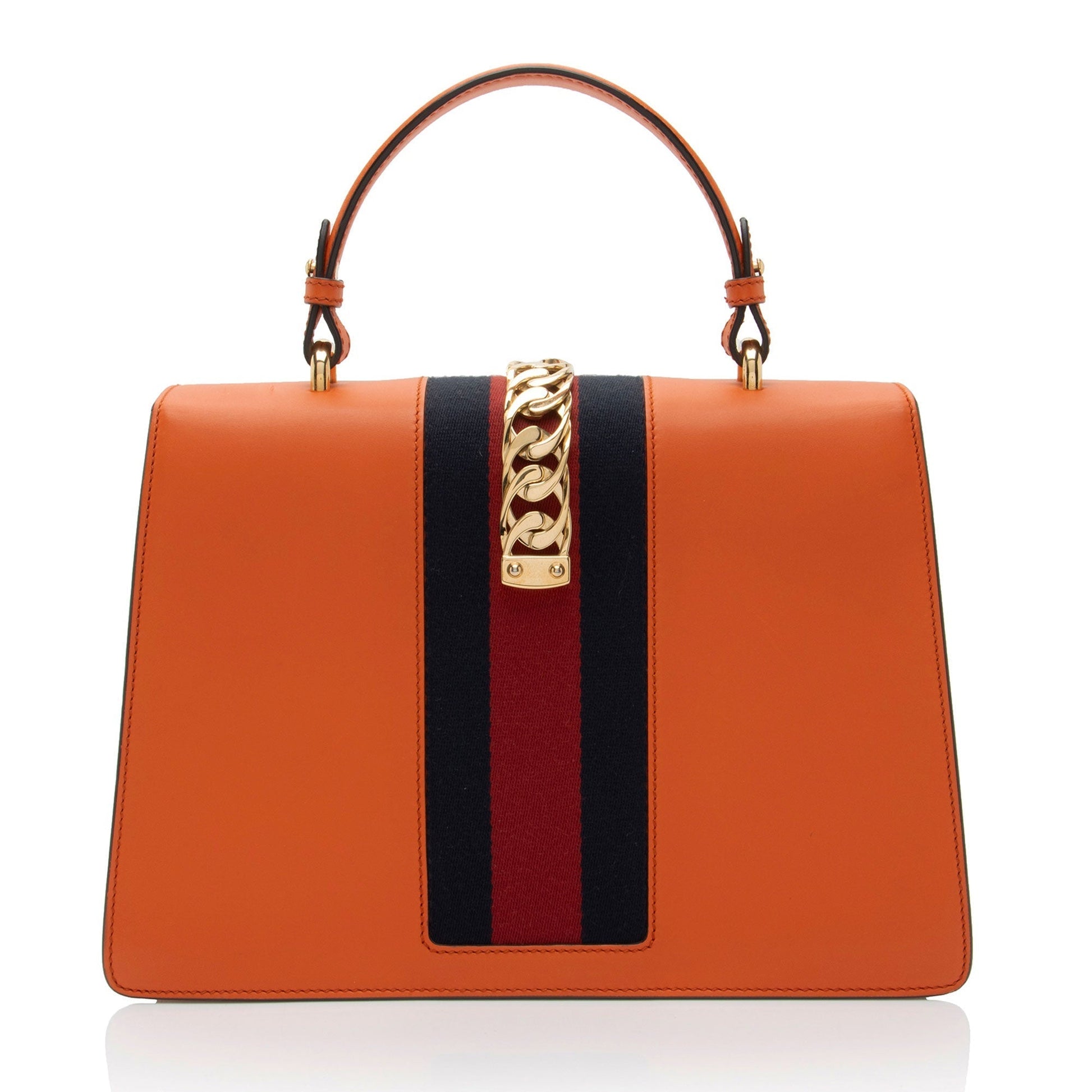 Gucci Nylon Leather Top Handle Shoulder Bag